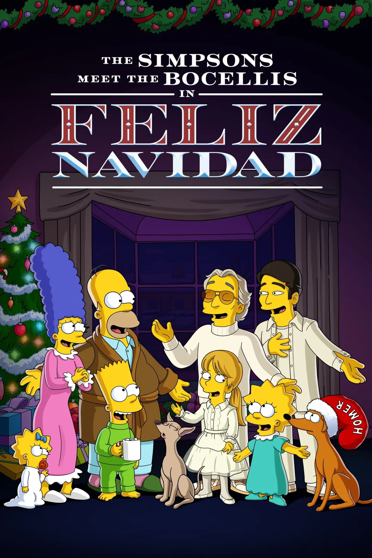 Постер к фильму "The Simpsons Meet the Bocellis in "Feliz Navidad""