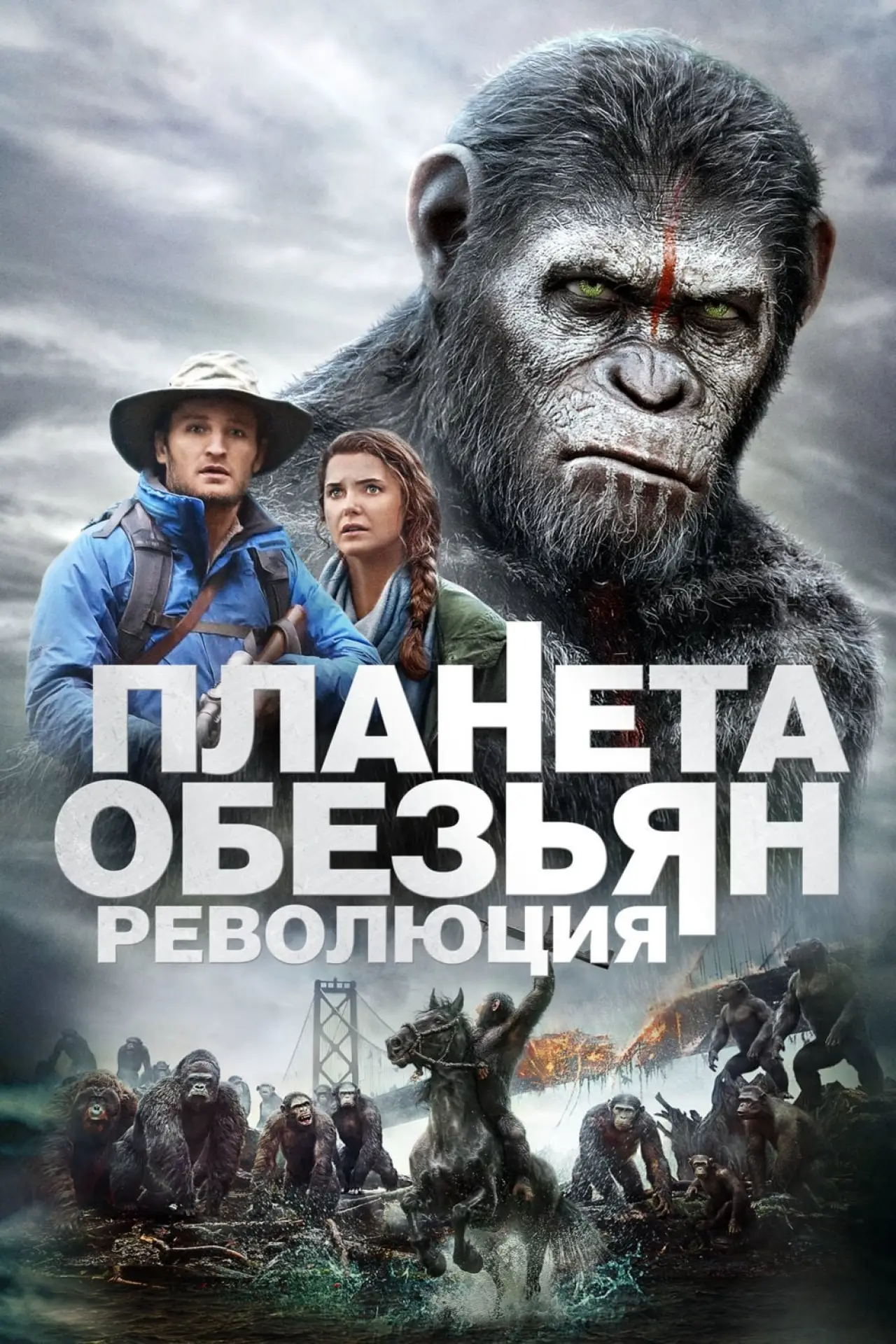 Постер к фильму "Планета обезьян: Революция"