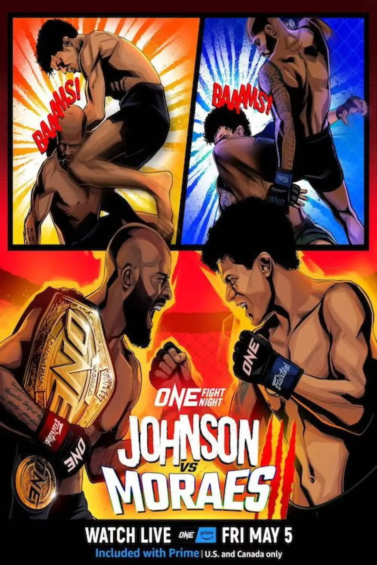 Постер к фильму "ONE Fight Night 10: Johnson vs. Moraes 3"