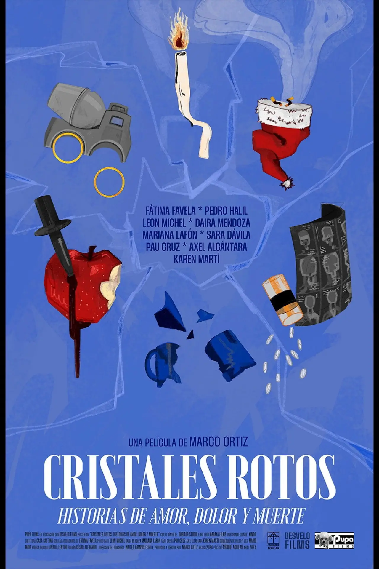 Постер к фильму "Cristales Rotos: Historias de amor, dolor y muerte"