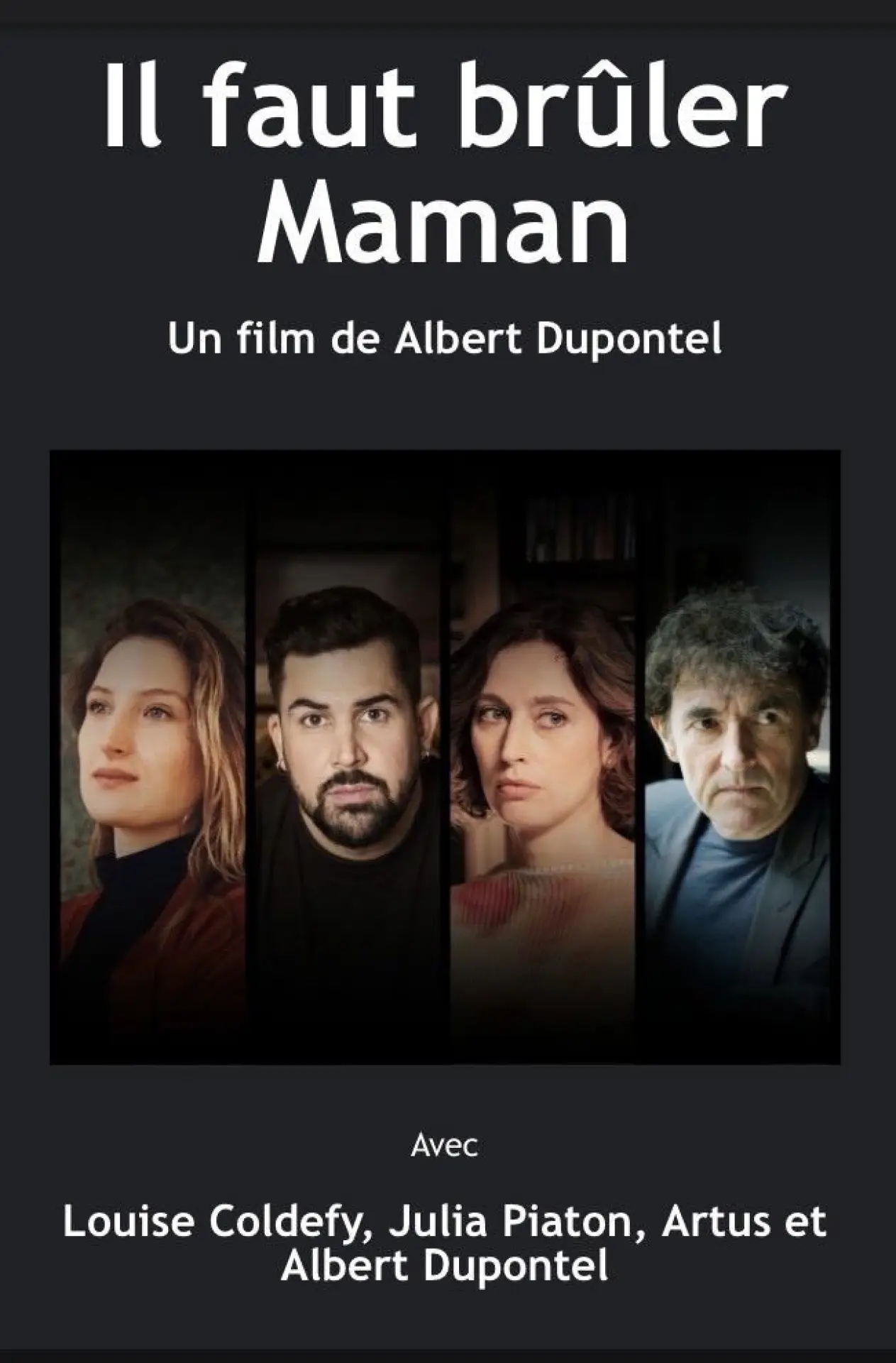 Постер к фильму "Il faut brûler maman"