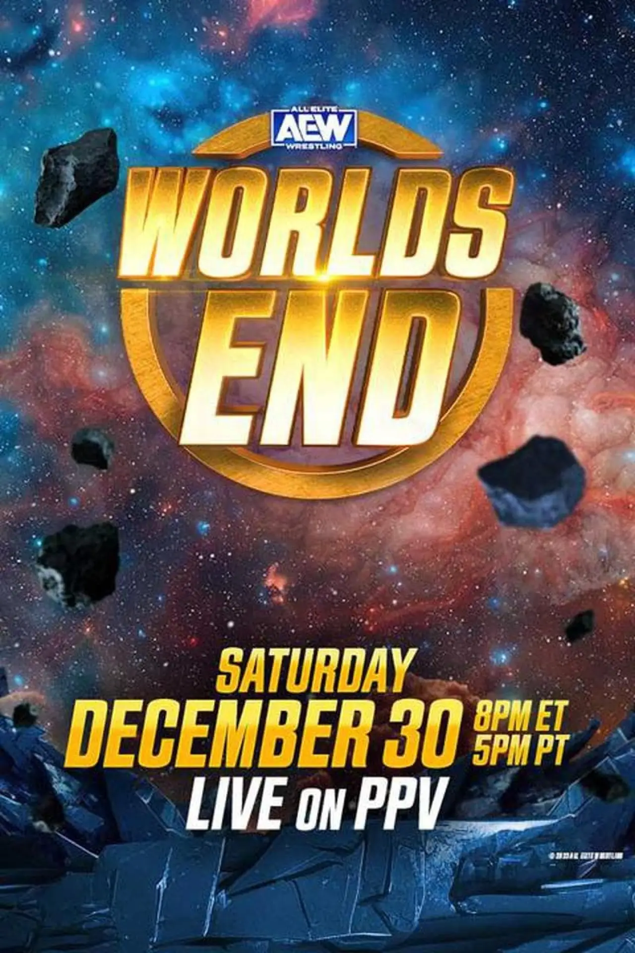 Постер к фильму "AEW Worlds End 2023"