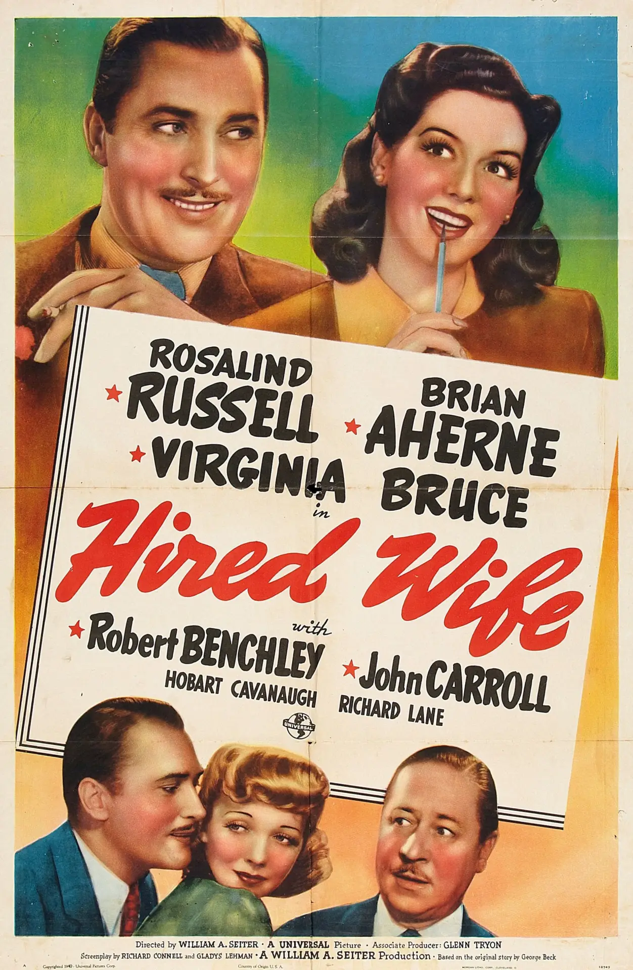 Постер к фильму "Hired Wife"