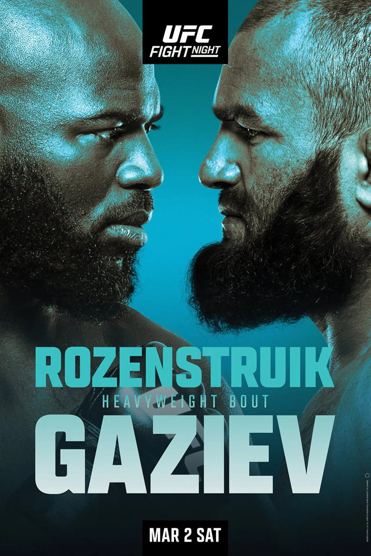 Постер к фильму "UFC Fight Night 238: Rozenstruik vs. Gaziev"