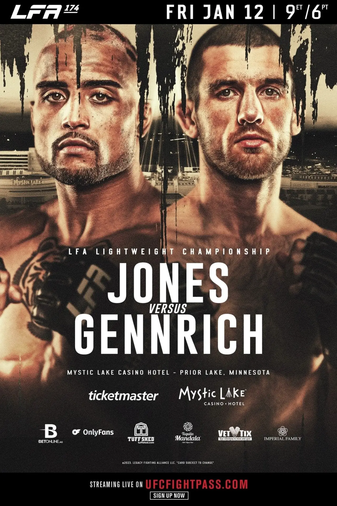 Постер к фильму "LFA 174: Jones vs. Gennrich"