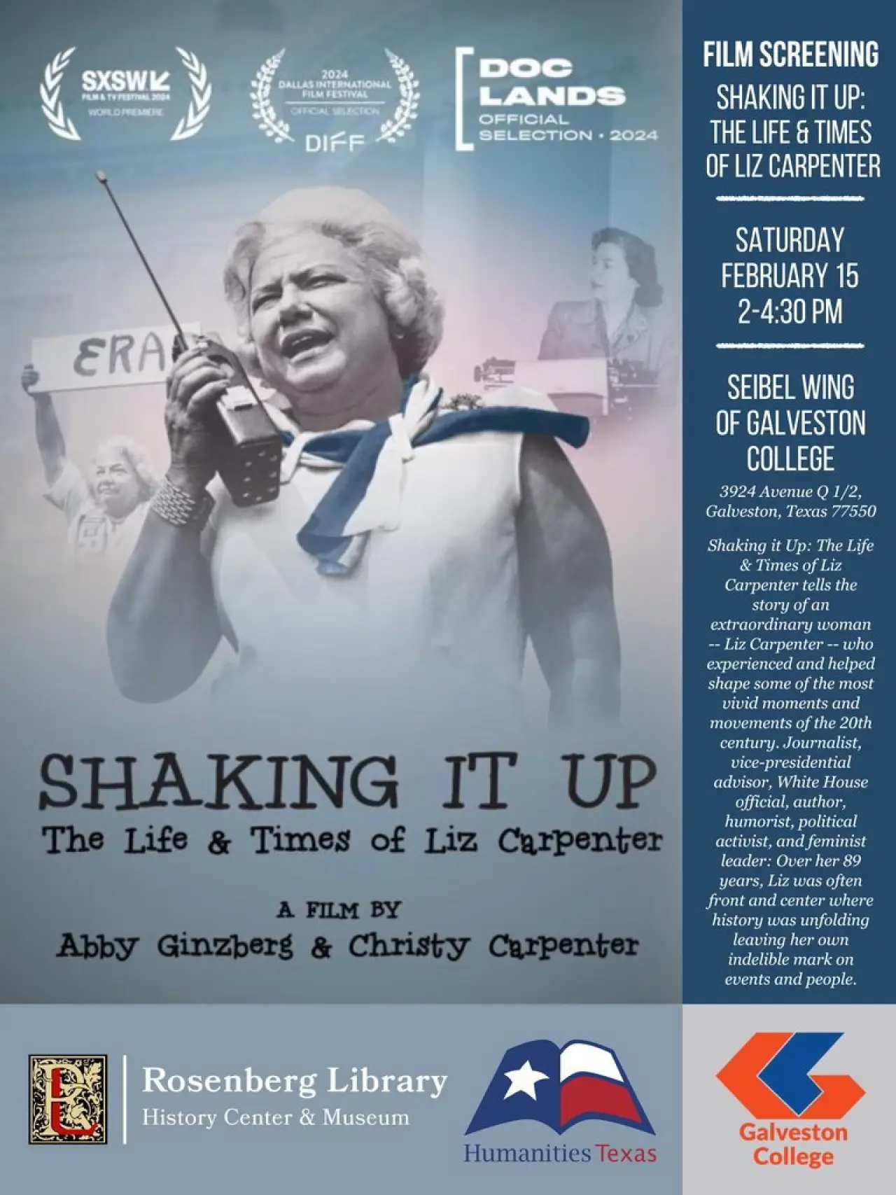 Постер к фильму "Shaking It Up: The Life and Times of Liz Carpenter"