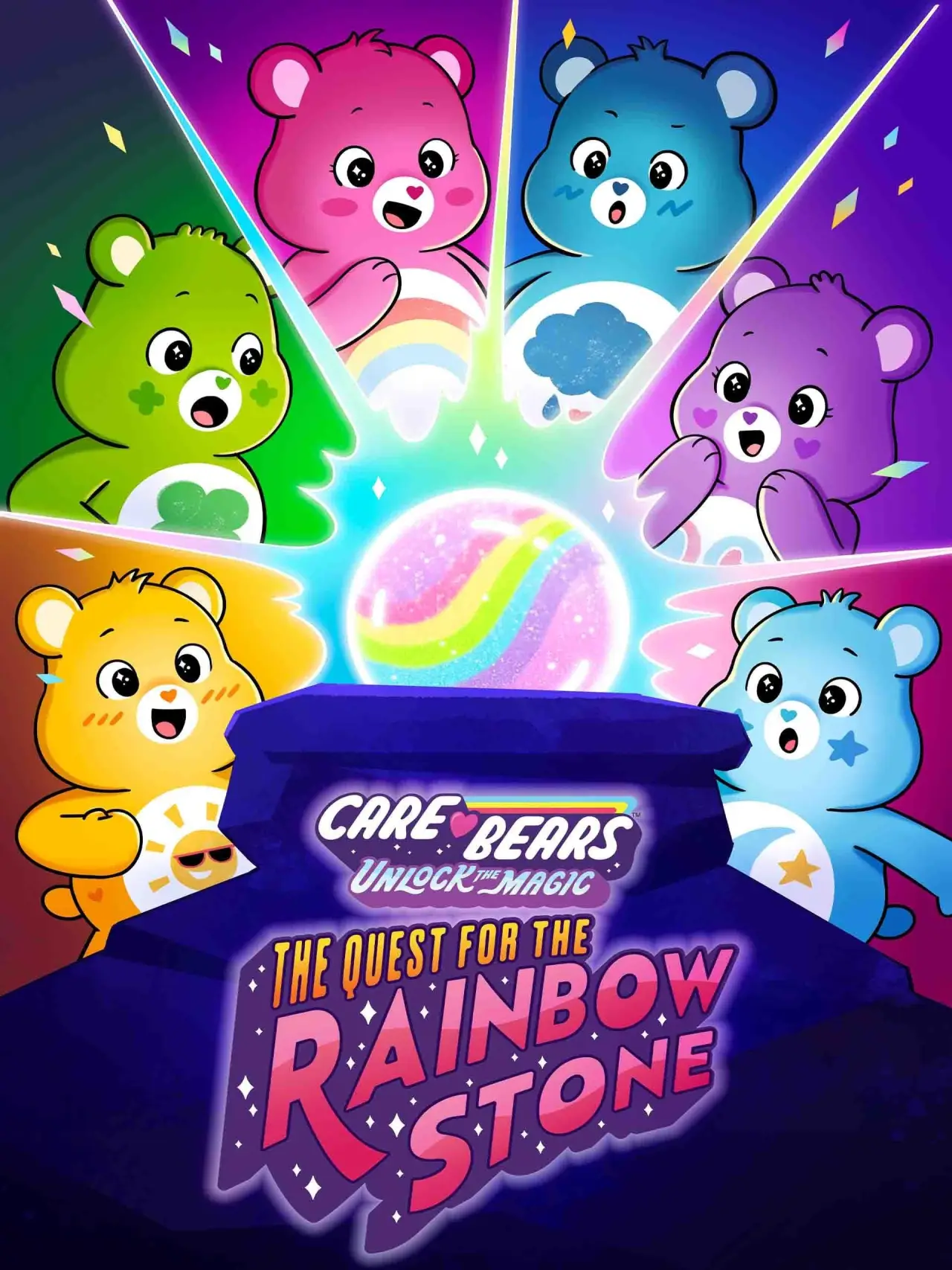 Постер к фильму "Care Bears: Unlock the Magic - The Quest for the Rainbow Stone"