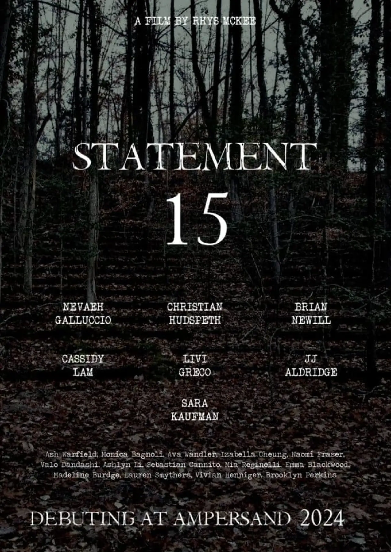 Постер к фильму "Statement 15"