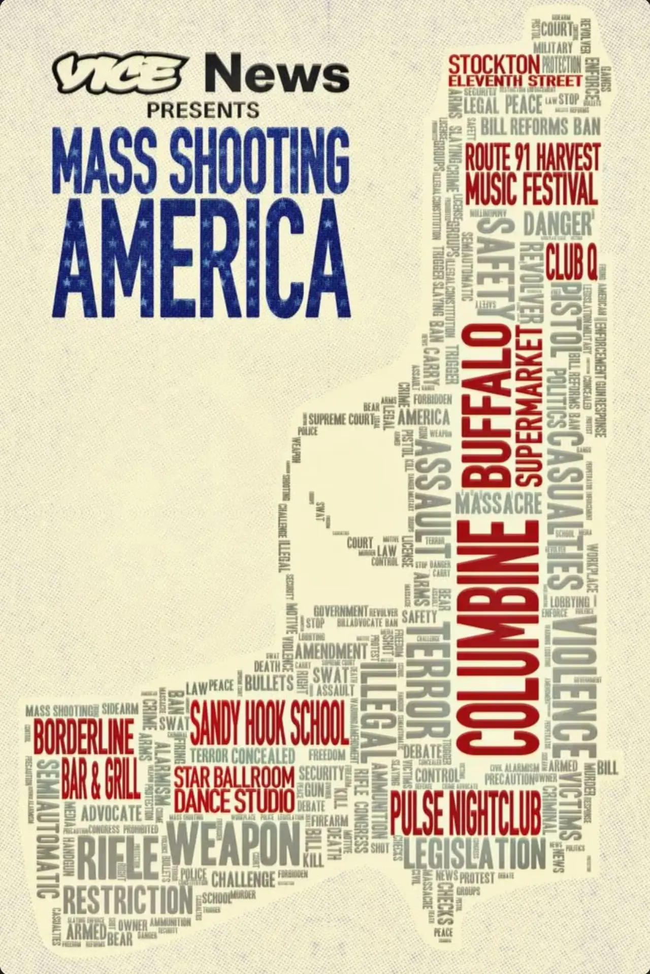 Постер к фильму "Vice News Presents: Mass Shooting America"