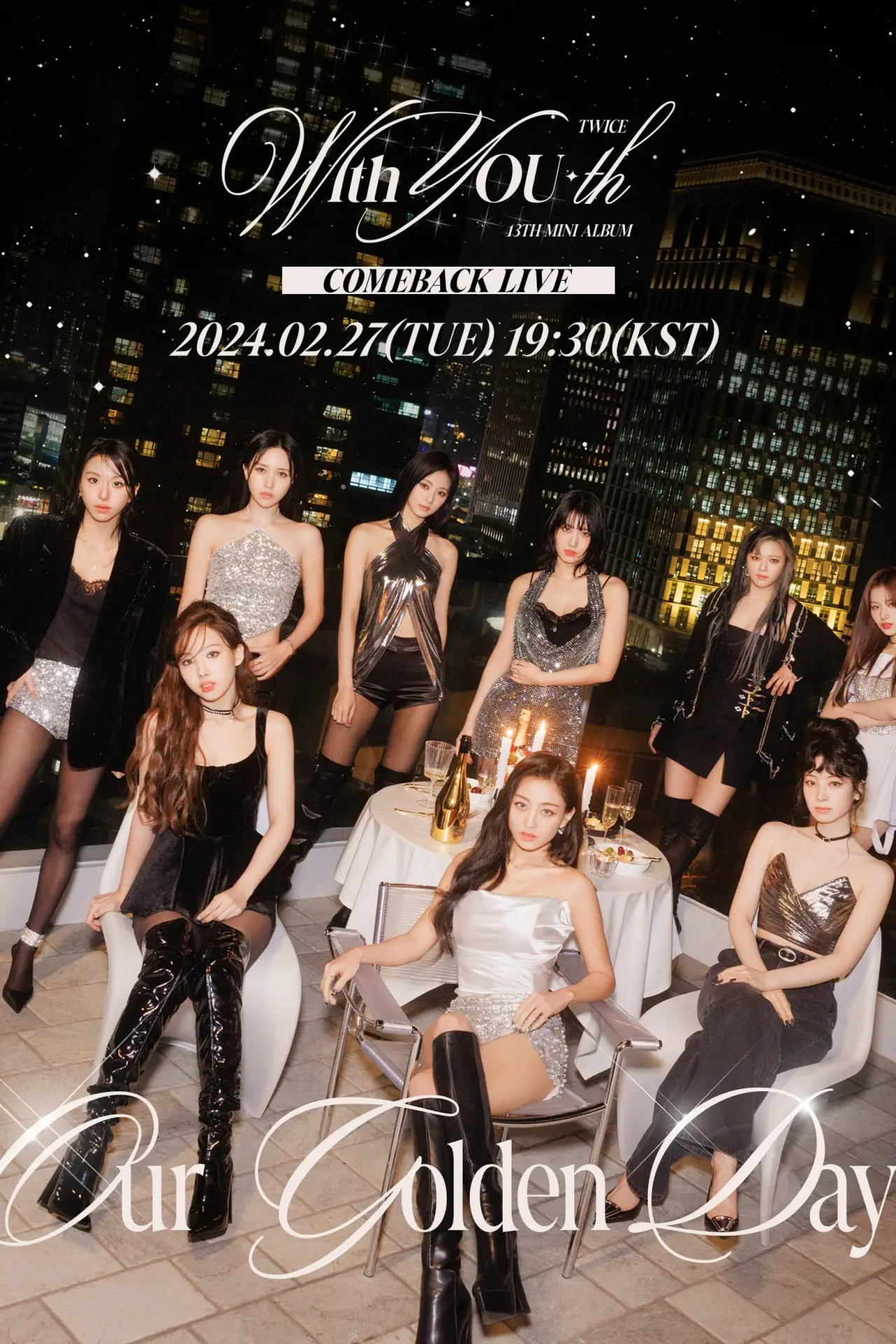 Постер к фильму "TWICE 13TH MINI ALBUM [With YOU-th] COMEBACK LIVE: Our Golden Day"