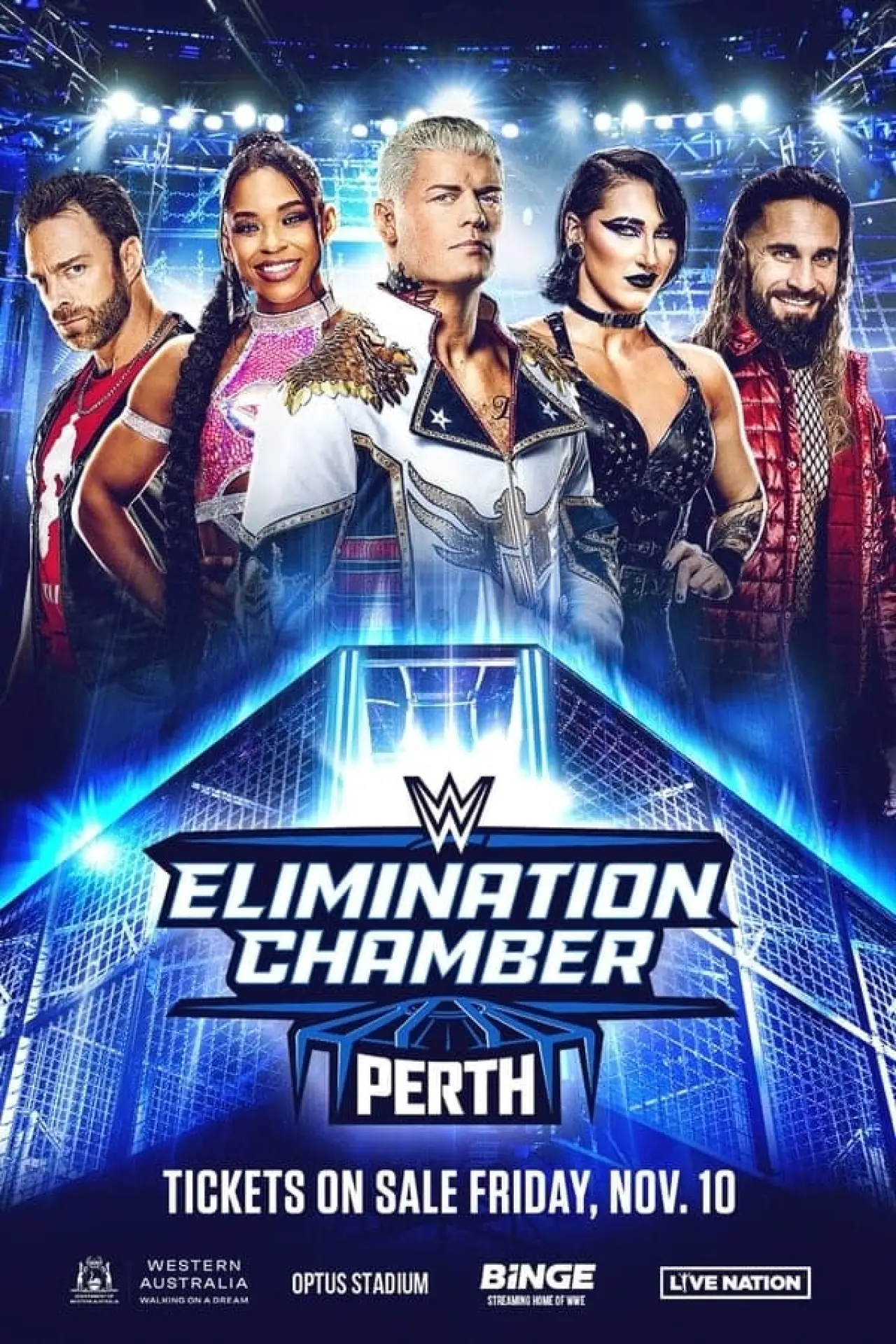 Постер к фильму "WWE Elimination Chamber 2024: Perth - Kickoff"