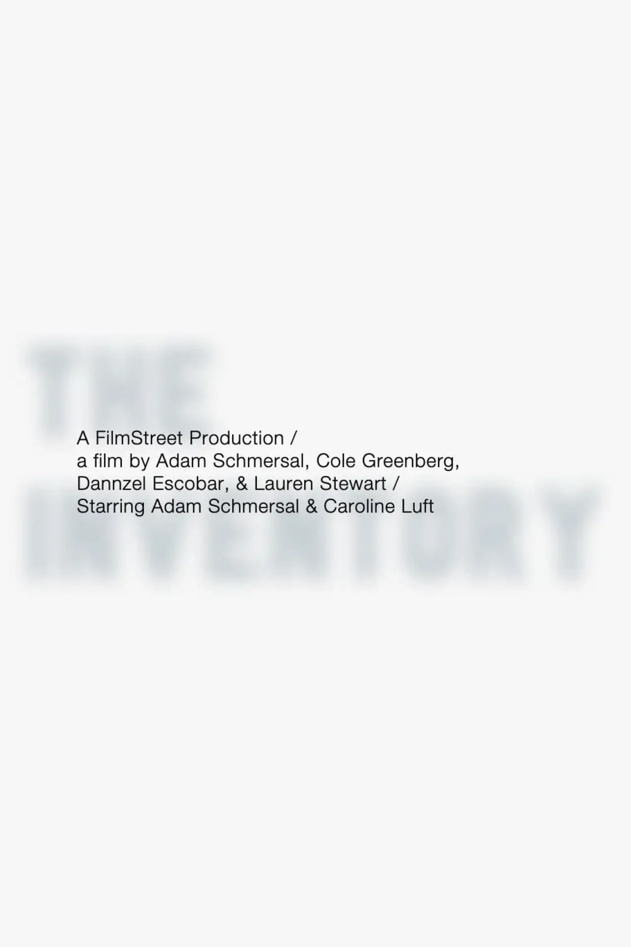 Постер к фильму "The Inventory"