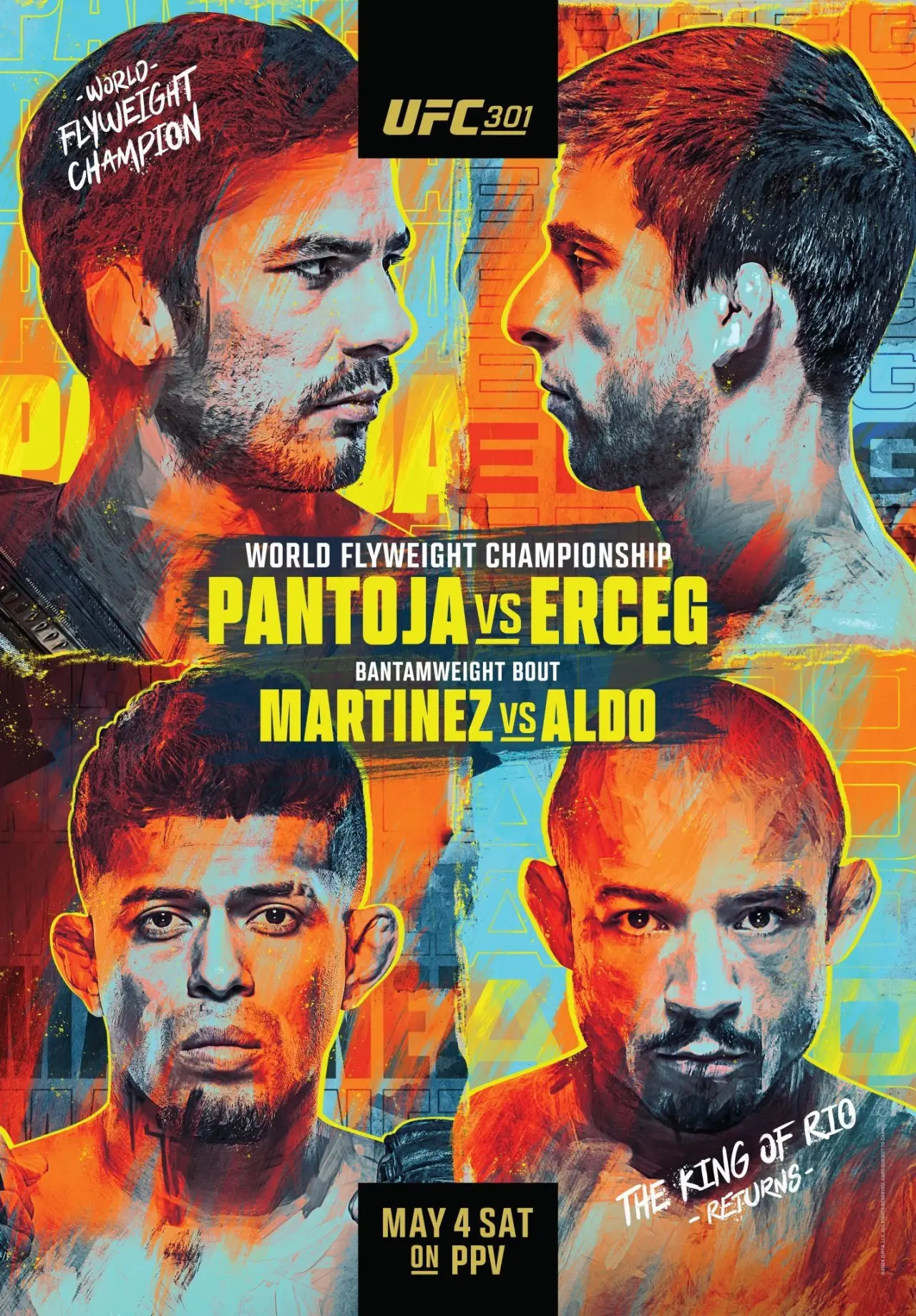 Постер к фильму "UFC 301: Pantoja vs. Erceg"