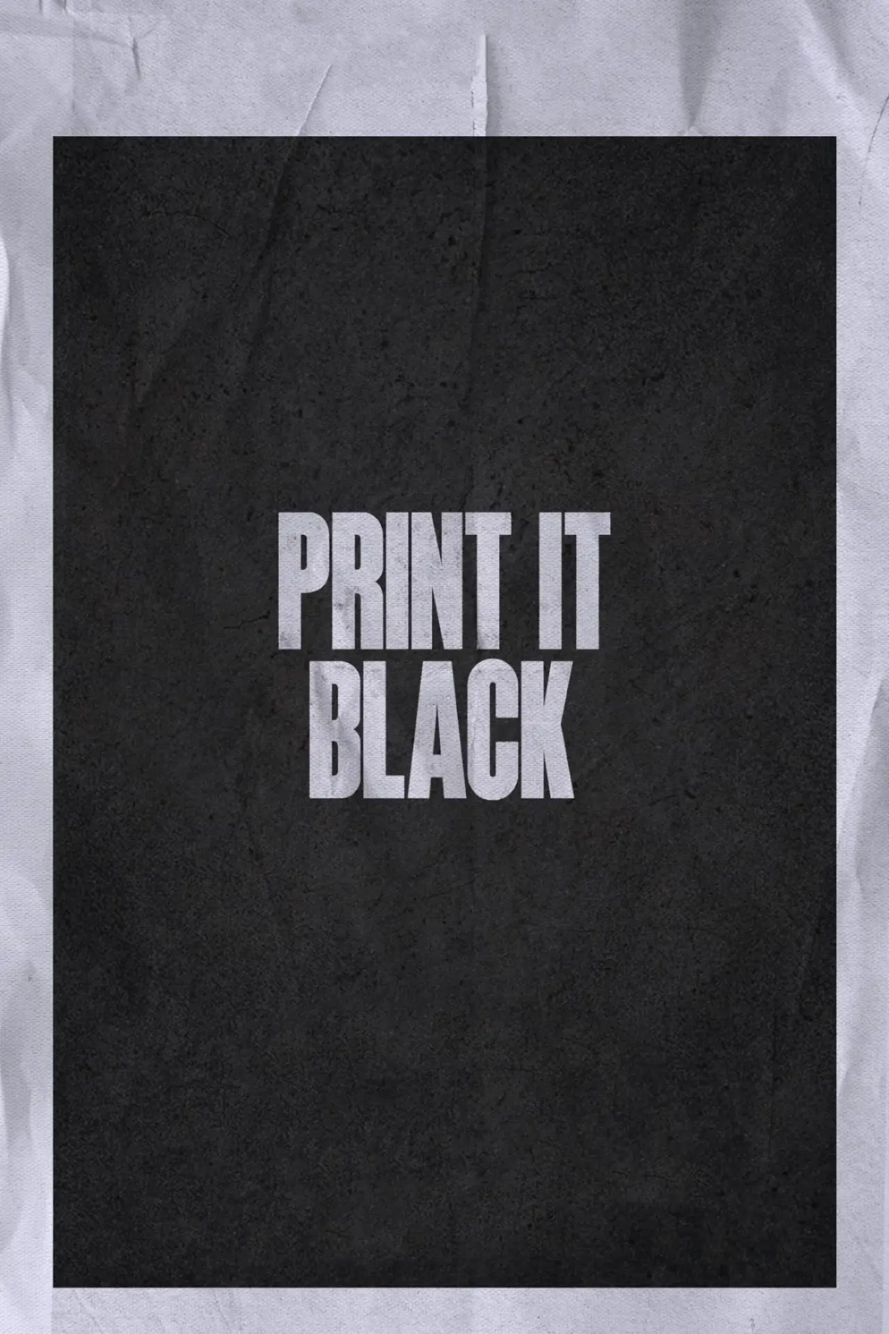 Постер к фильму "Print It Black"
