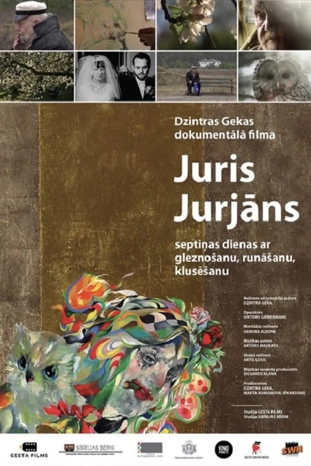 Постер к фильму "Juris Jurjāns. Septiņas dienas ar gleznošanu, runāšanu, klusēšanu"