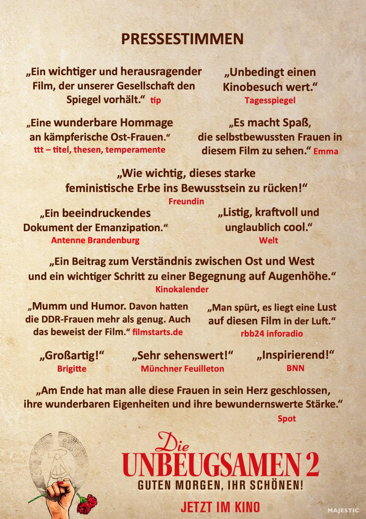 Постер к фильму "Die Unbeugsamen 2 - Guten Morgen, ihr Schönen!"