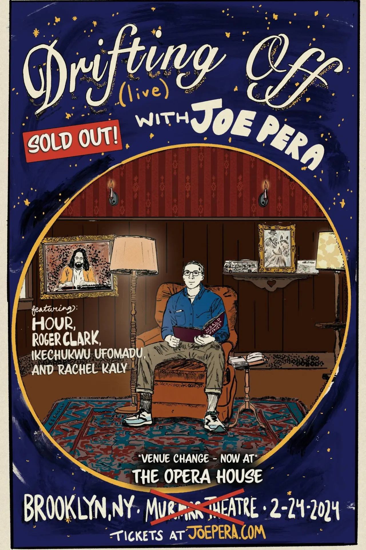 Постер к фильму "Drifting Off with Joe Pera: Live at the Brooklyn Opera House"