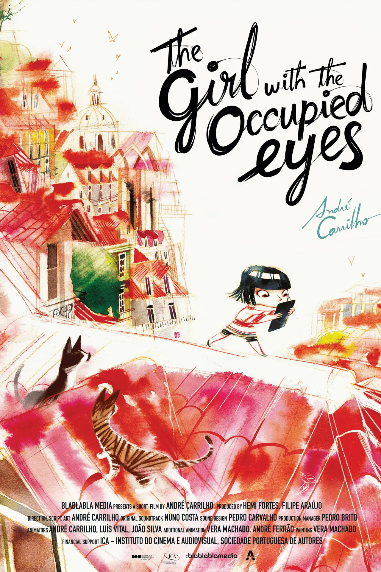Постер к фильму "A Menina Com Os Olhos Ocupados"