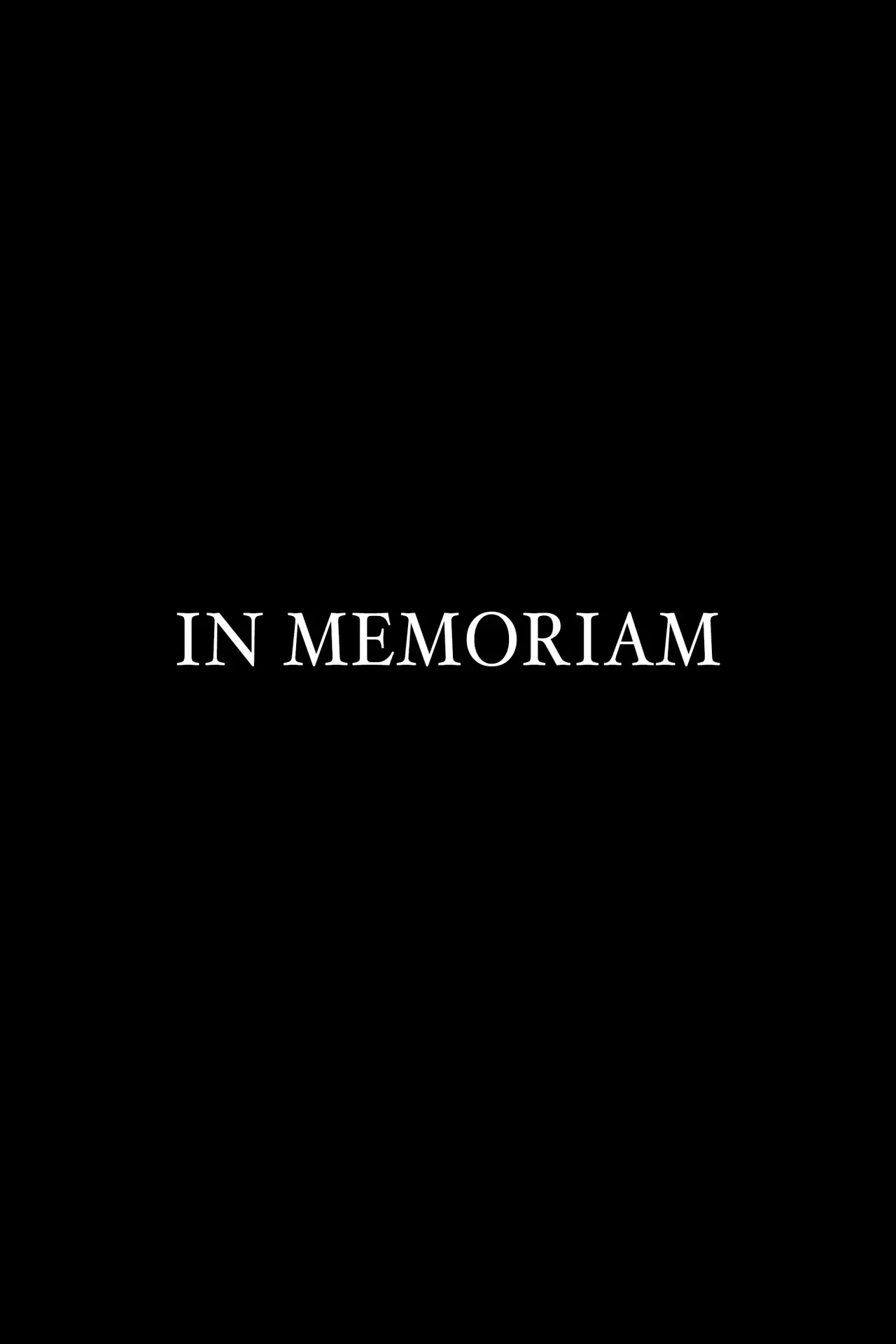 Постер к фильму "In Memoriam"
