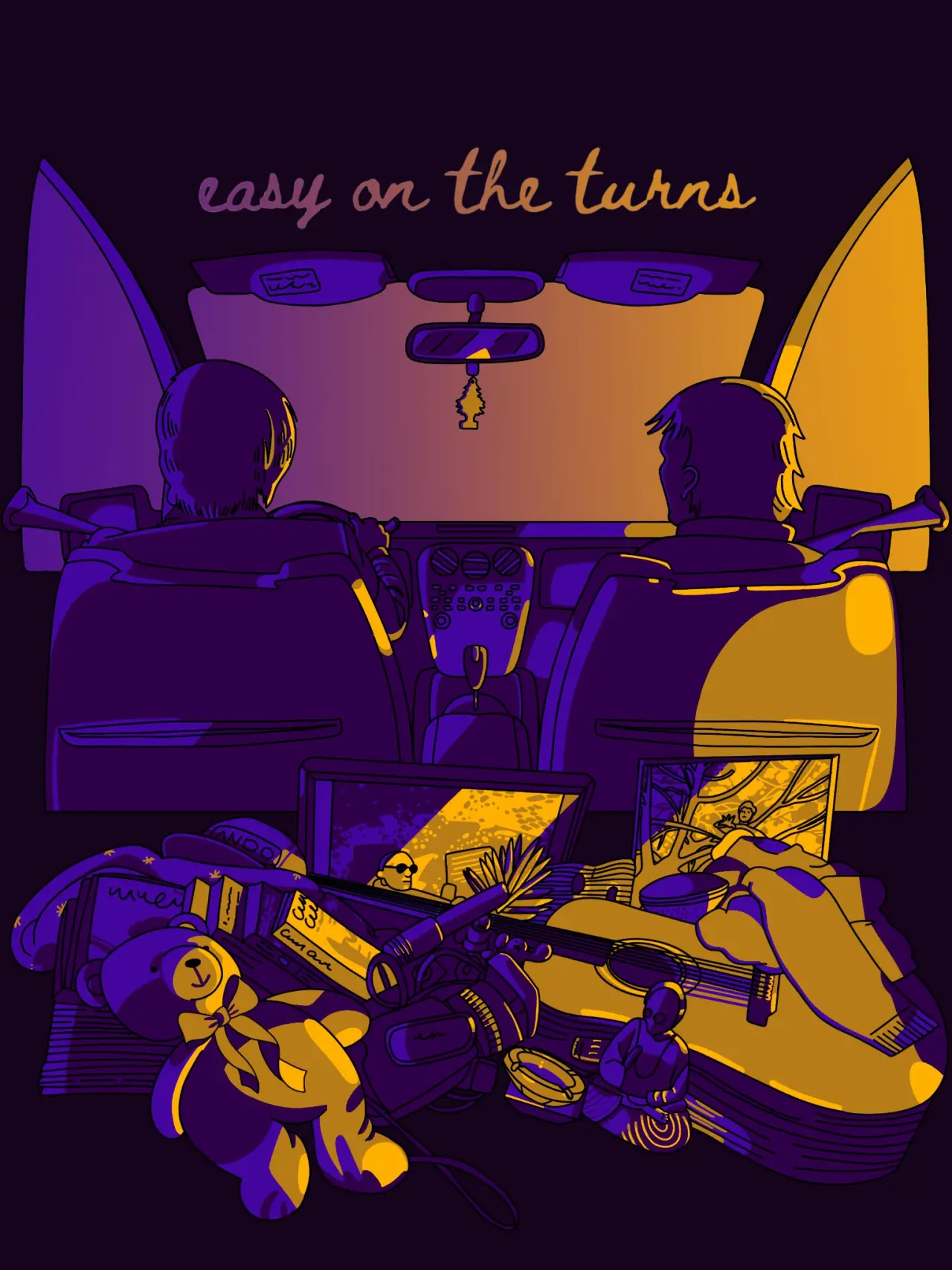 Постер к фильму "easy on the turns"