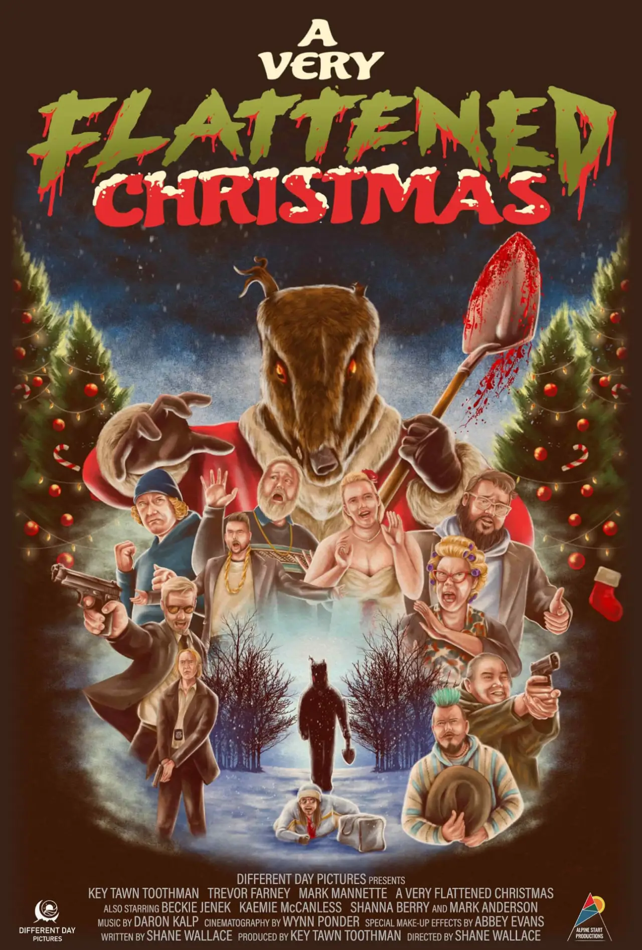 Постер к фильму "A Very Flattened Christmas"