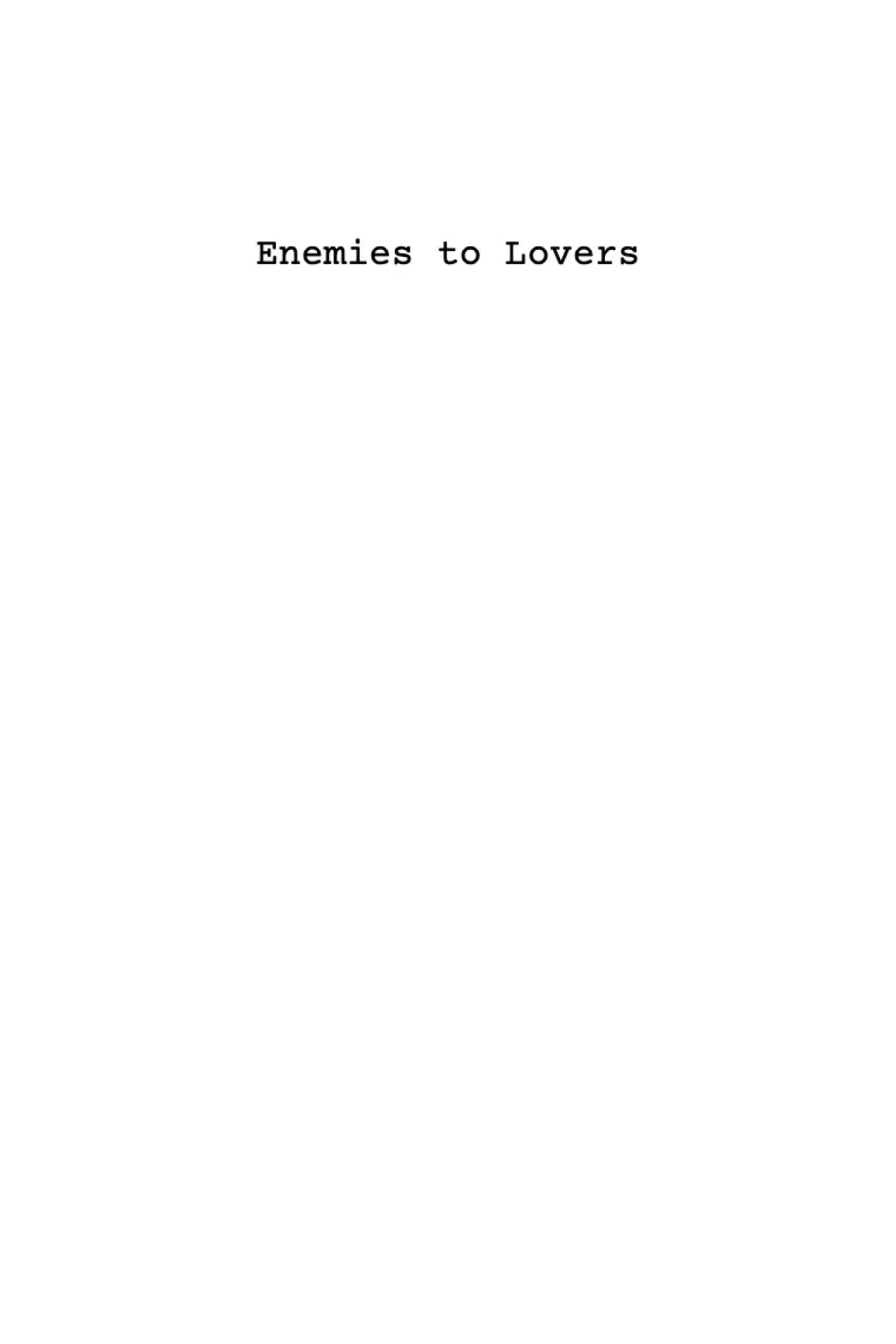 Постер к фильму "Enemies to Lovers"