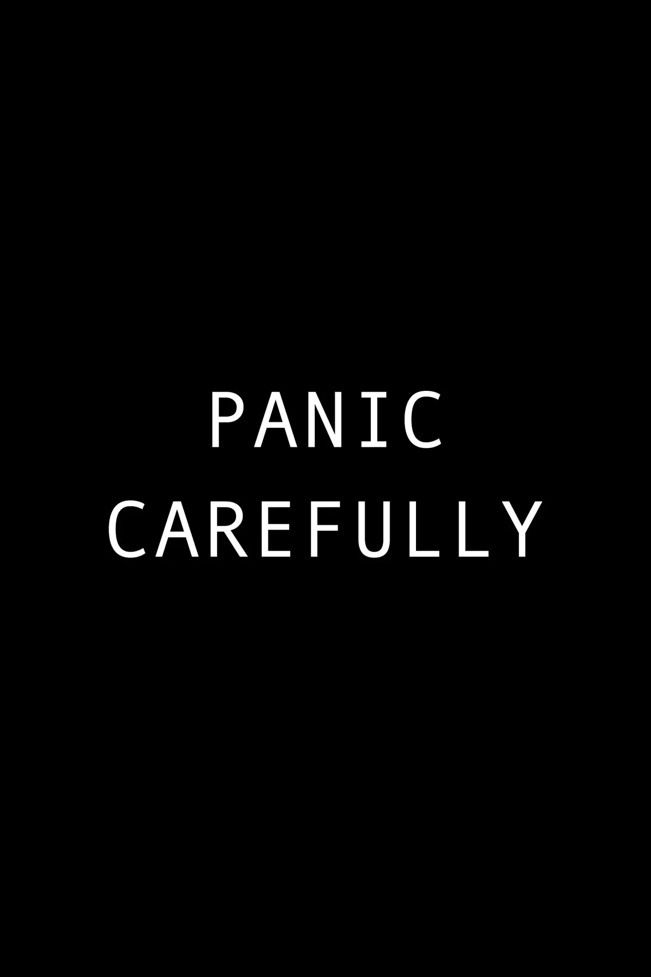Постер к фильму "Panic Carefully"