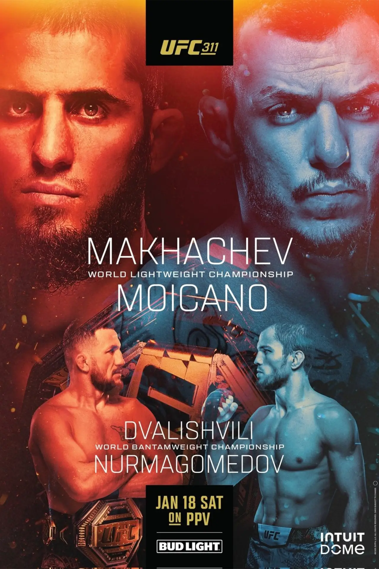 Постер к фильму "UFC 311: Makhachev vs. Moicano"
