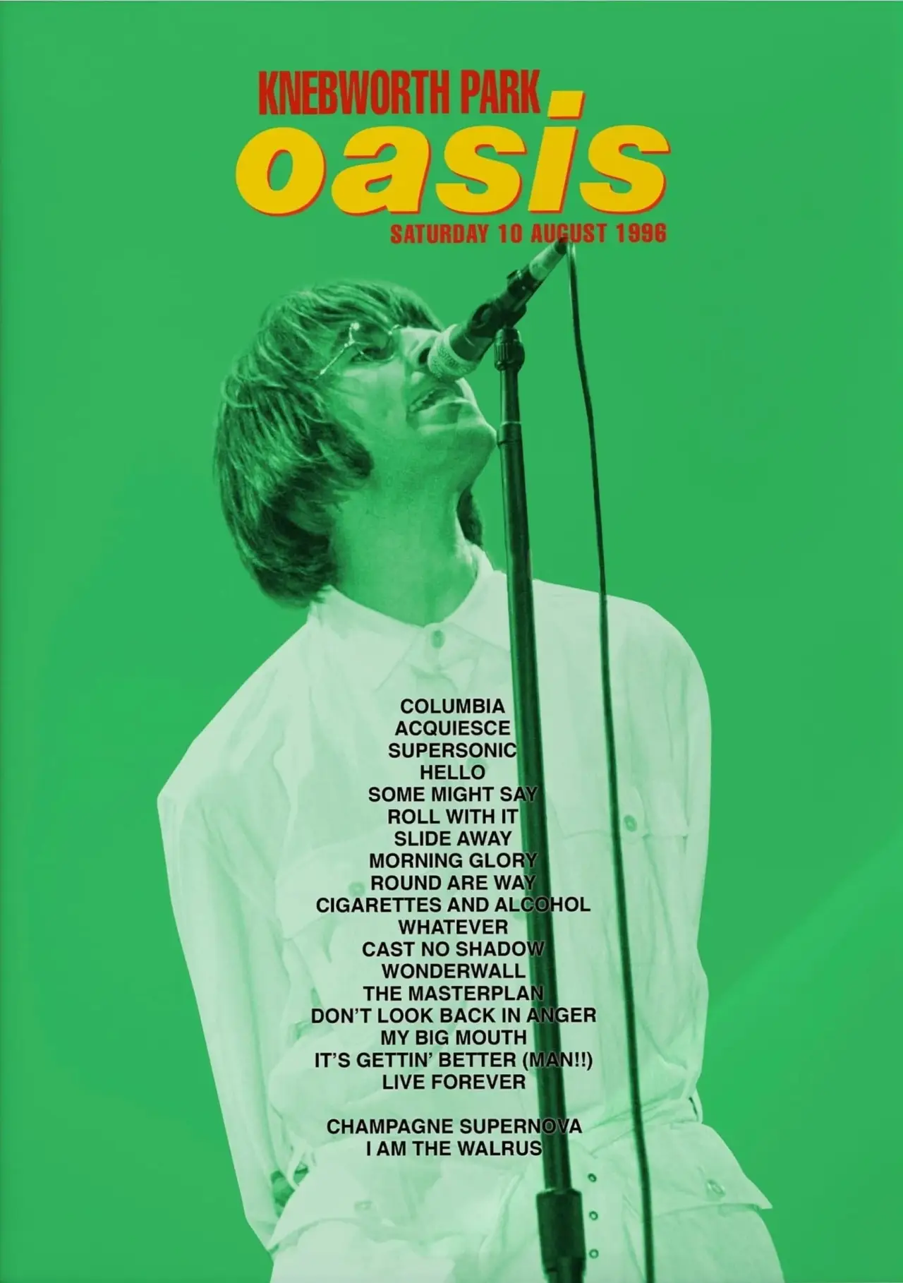 Постер к фильму "Oasis LIVE AT KNEBWORTH: August 10th, 1996"
