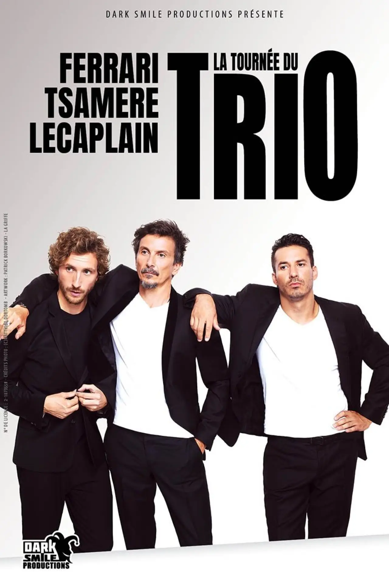 Постер к фильму "Ferrari Tsamère Lecaplain : Le trio en direct au cinéma"