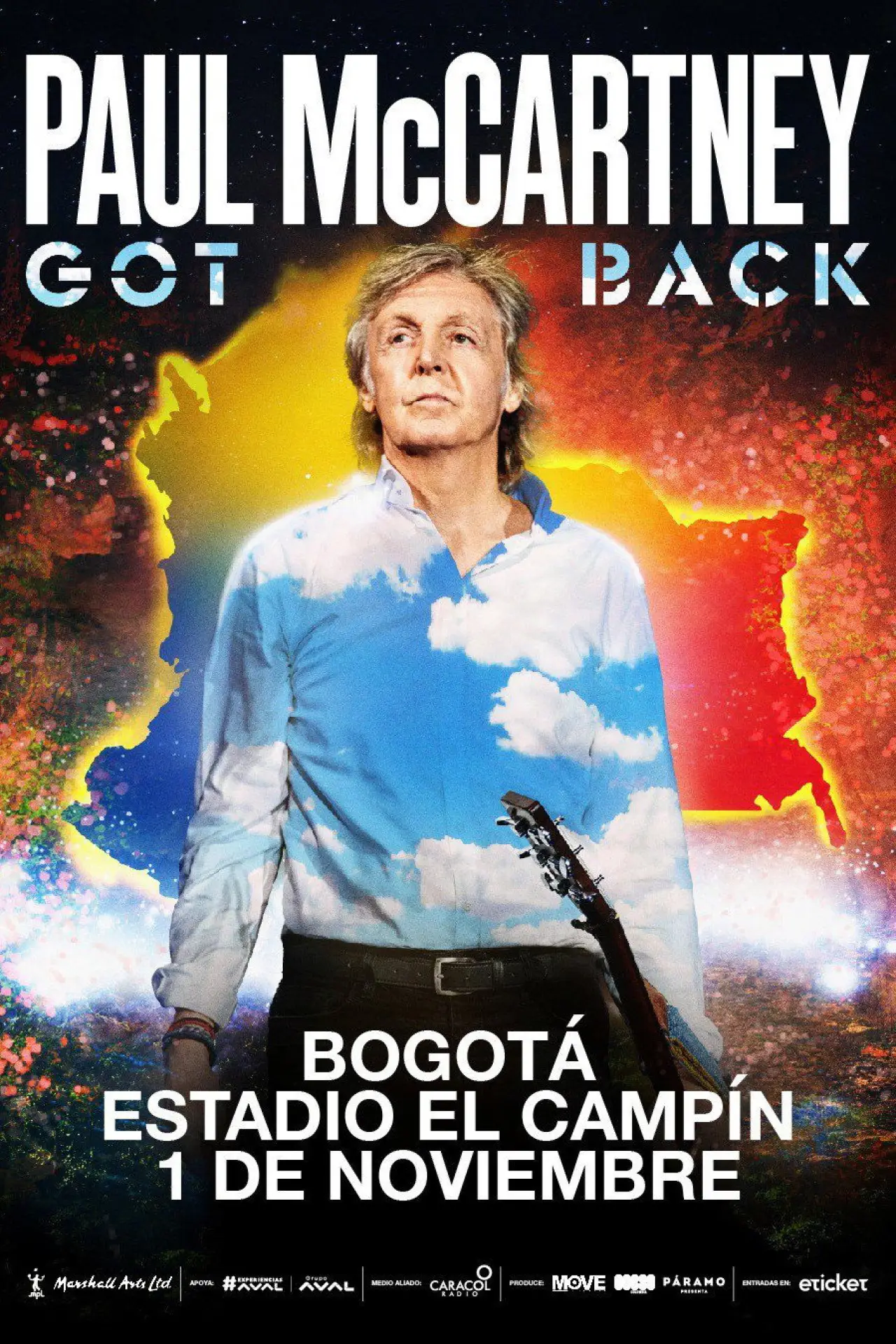 Постер к фильму "Paul McCartney: Got Back – Live in Bogotá at Estadio El Campín"