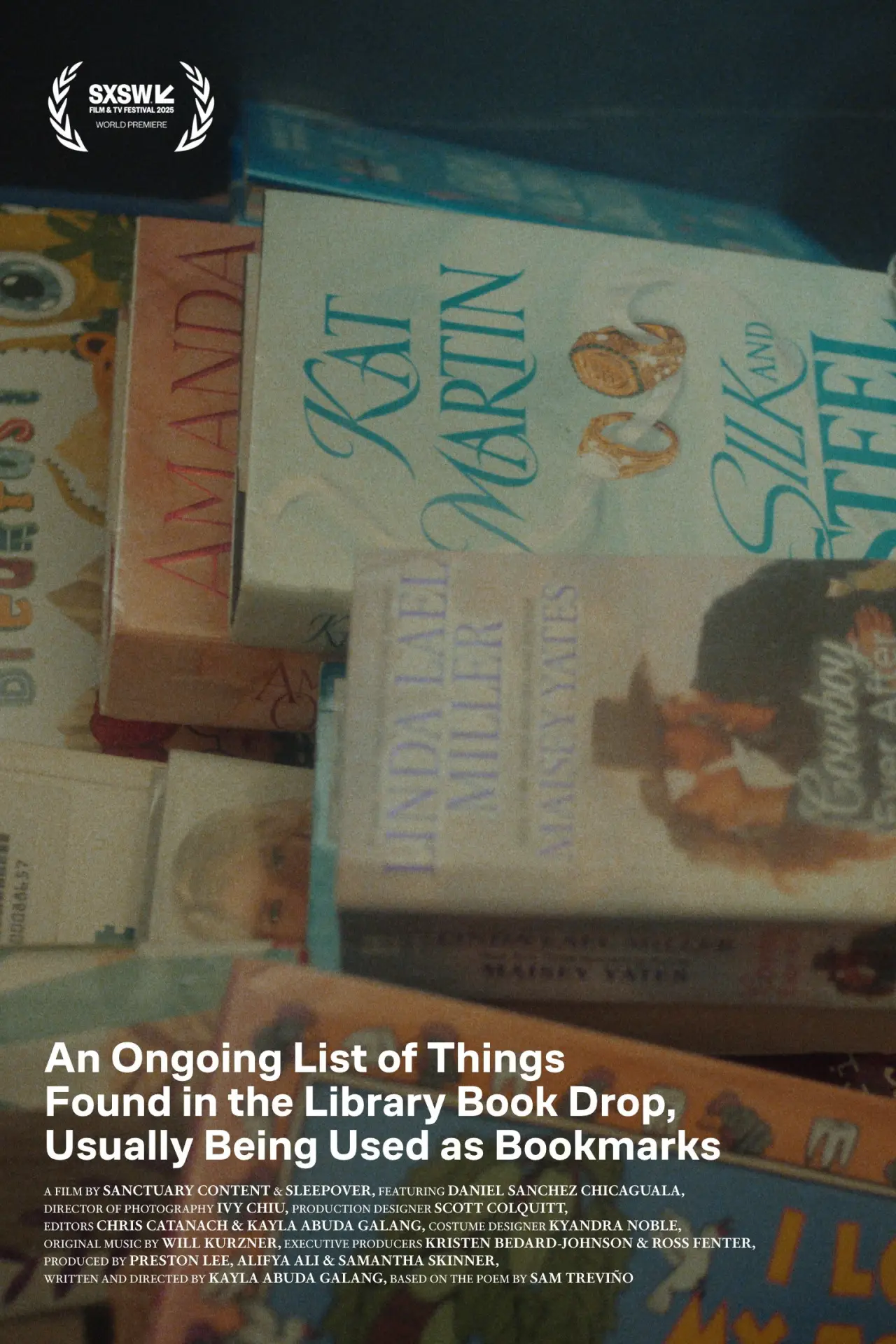 Постер к фильму "An Ongoing List of Things Found in the Library Book Drop, Usually Being Used as Bookmarks"