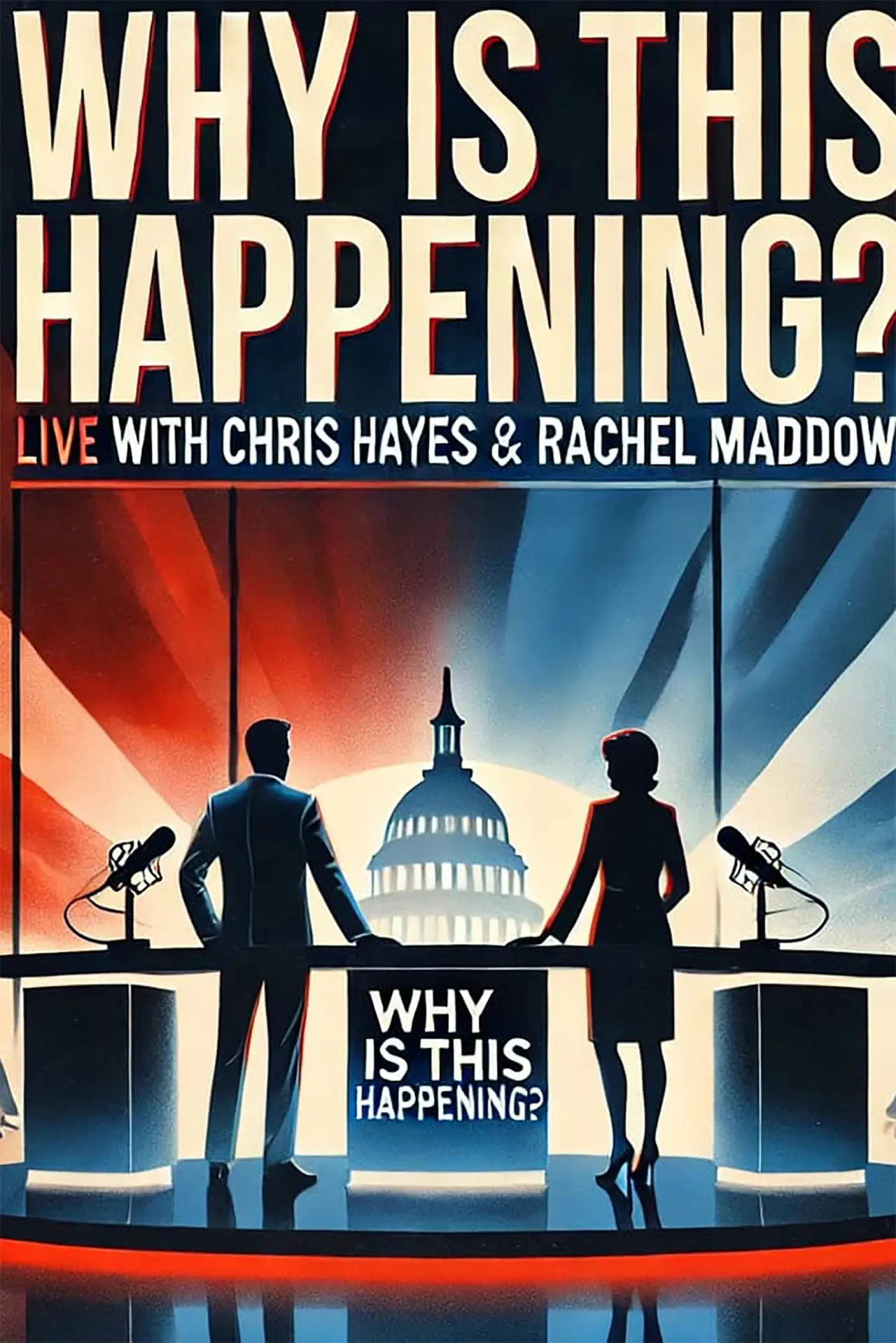 Постер к фильму "Why is this Happening? Live with Chris Hayes & Rachel Maddow"