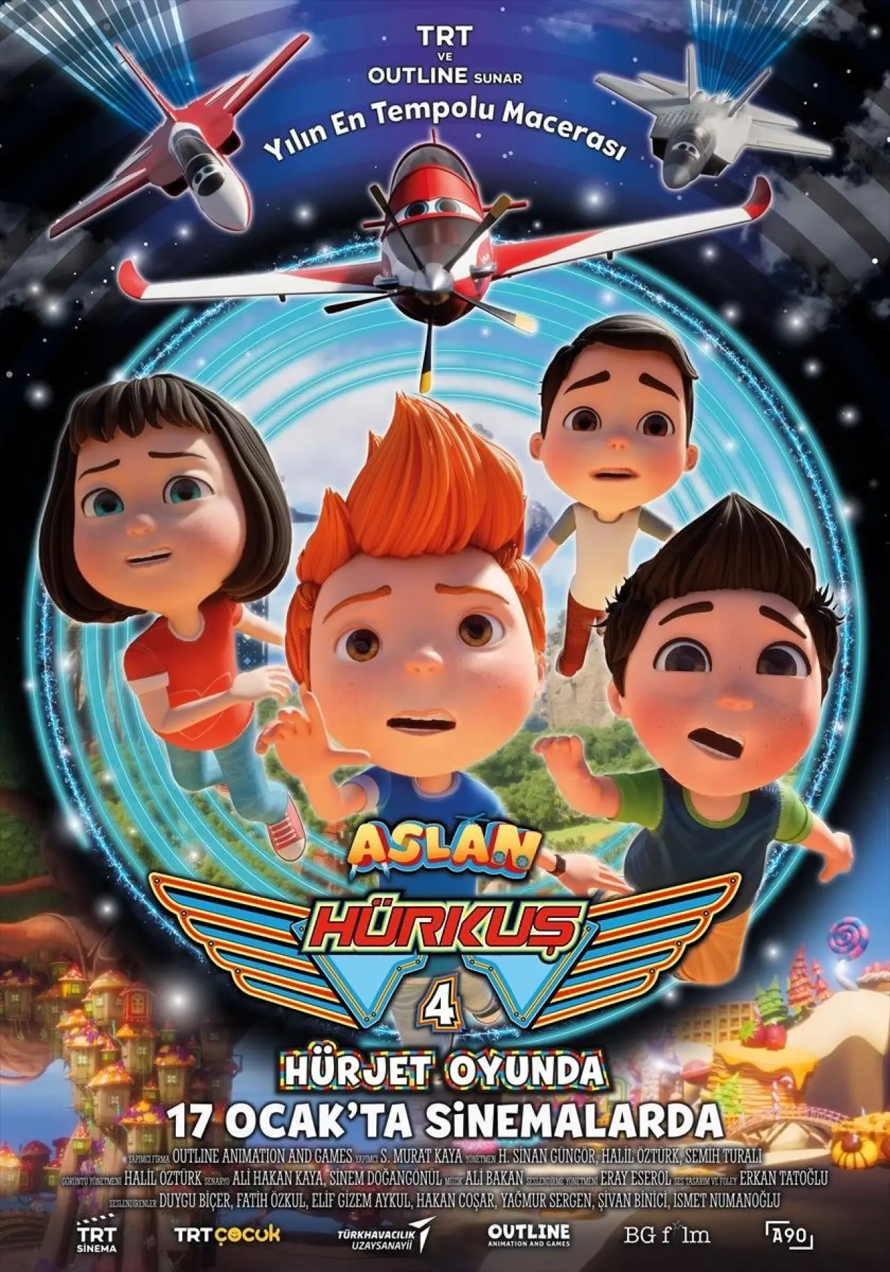 Постер к фильму "Aslan Hürkuş 4: Hürjet Oyunda"