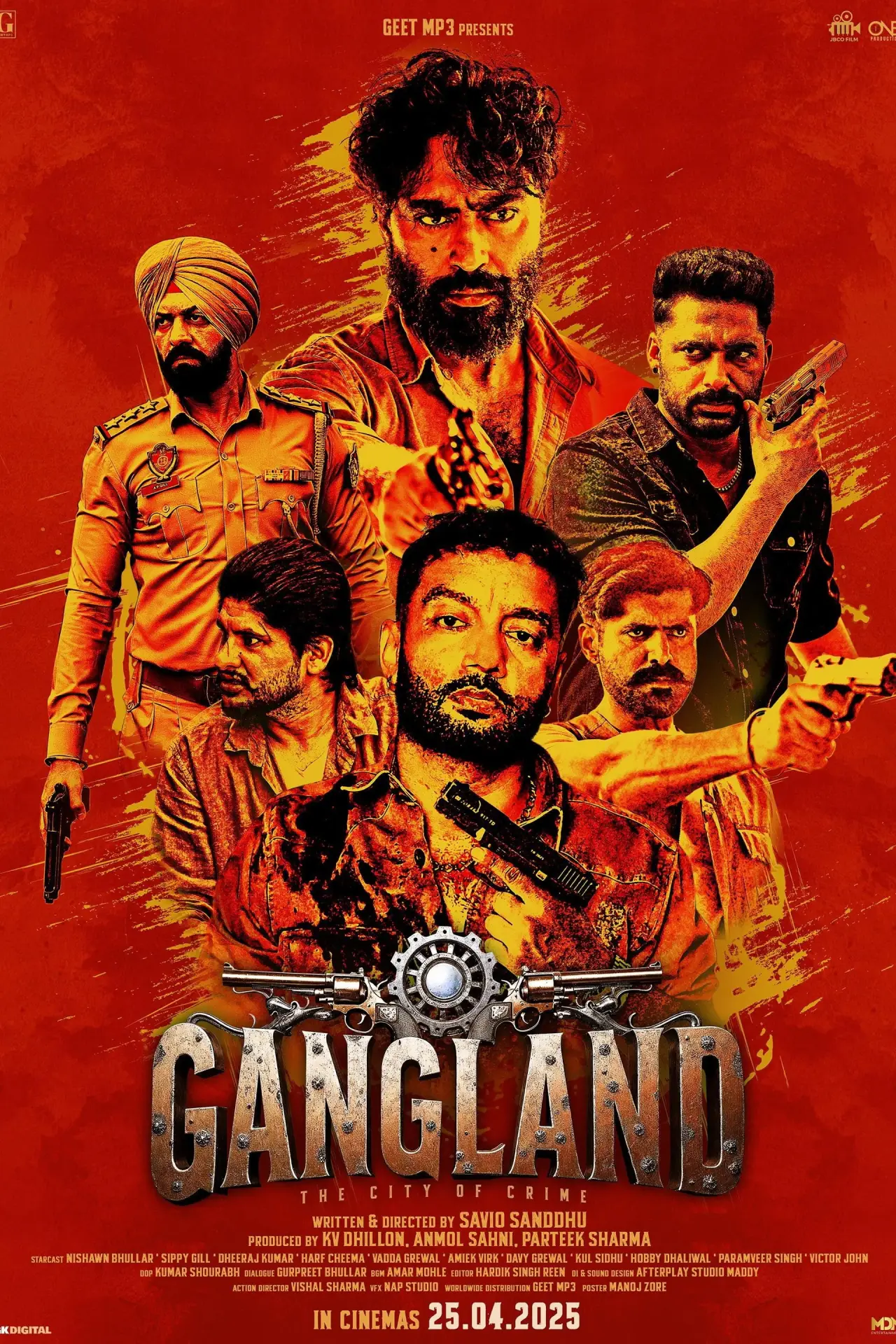Постер к фильму "ਗੈਂਗਲੈਂਡ: ਅਪਰਾਧ ਦਾ ਸ਼ਹਿਰ"