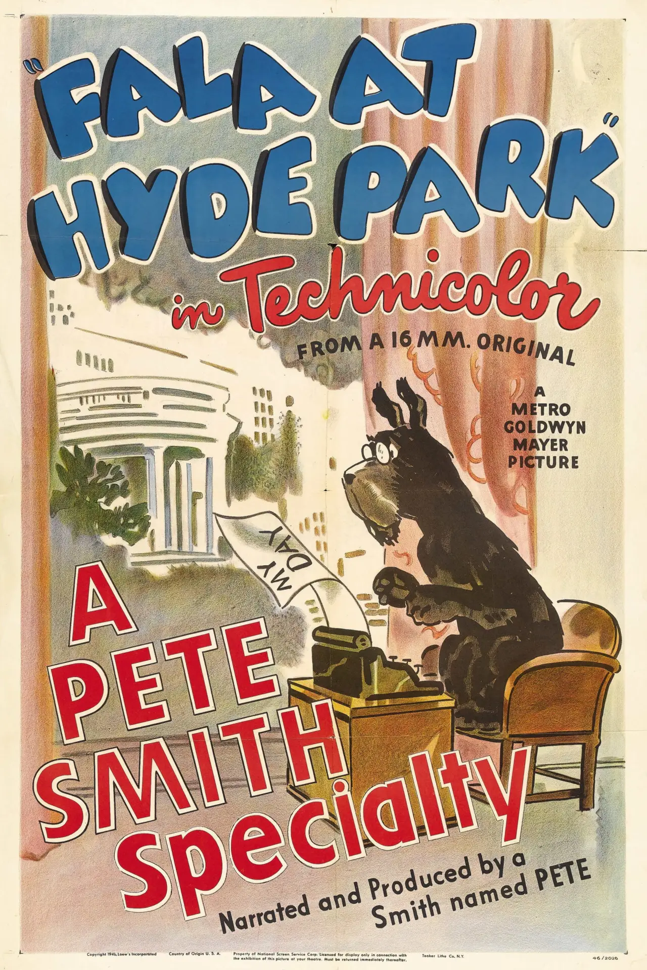 Постер к фильму "Fala at Hyde Park"