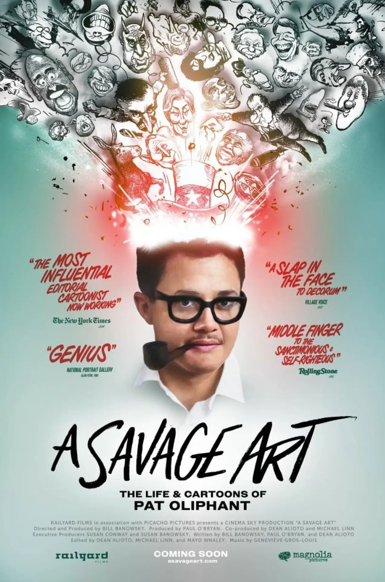 Постер к фильму "A Savage Art: The Life & Cartoons of Pat Oliphant"