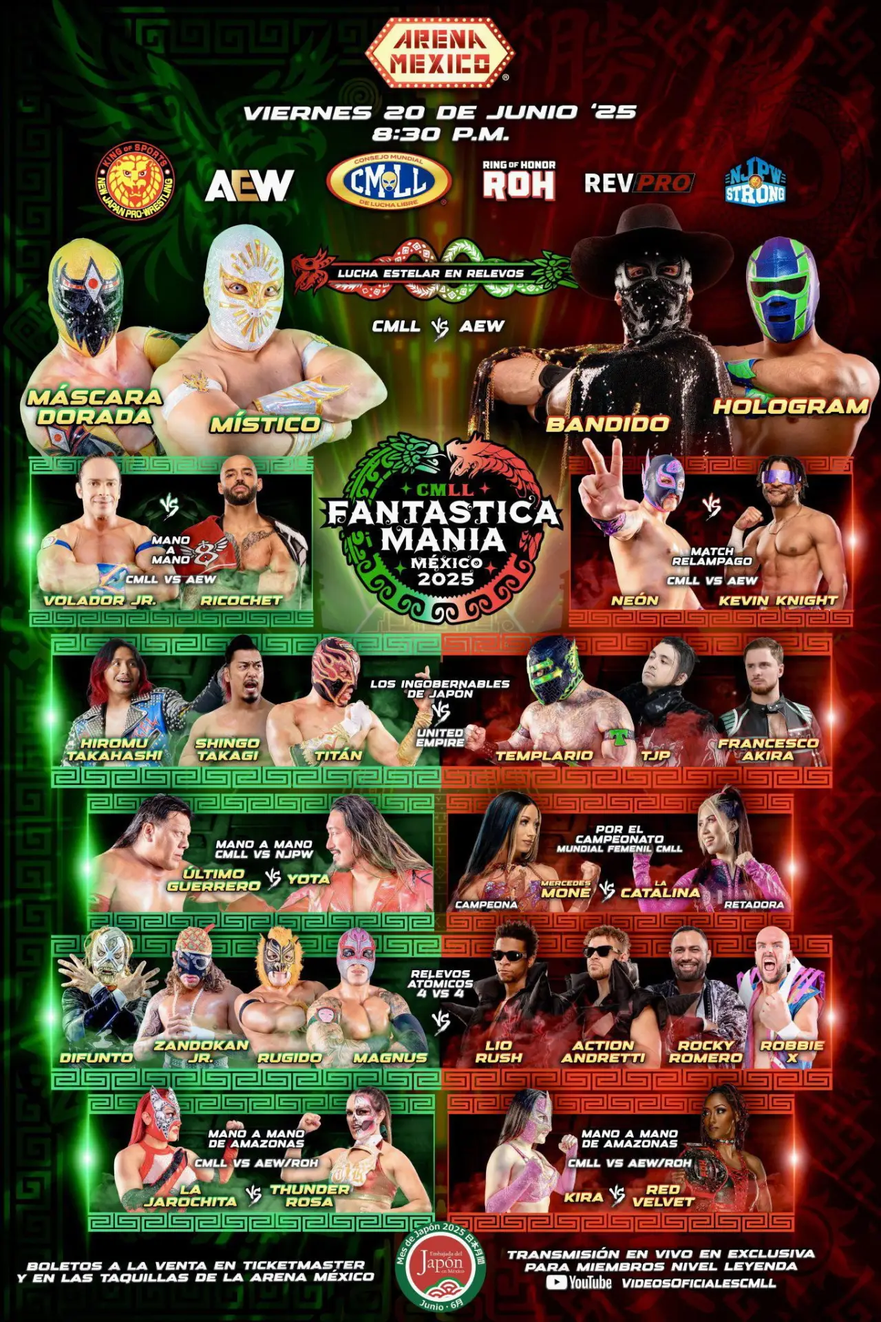 Постер к фильму "CMLL Presenta NJPW Fantastica Mania México 2025"