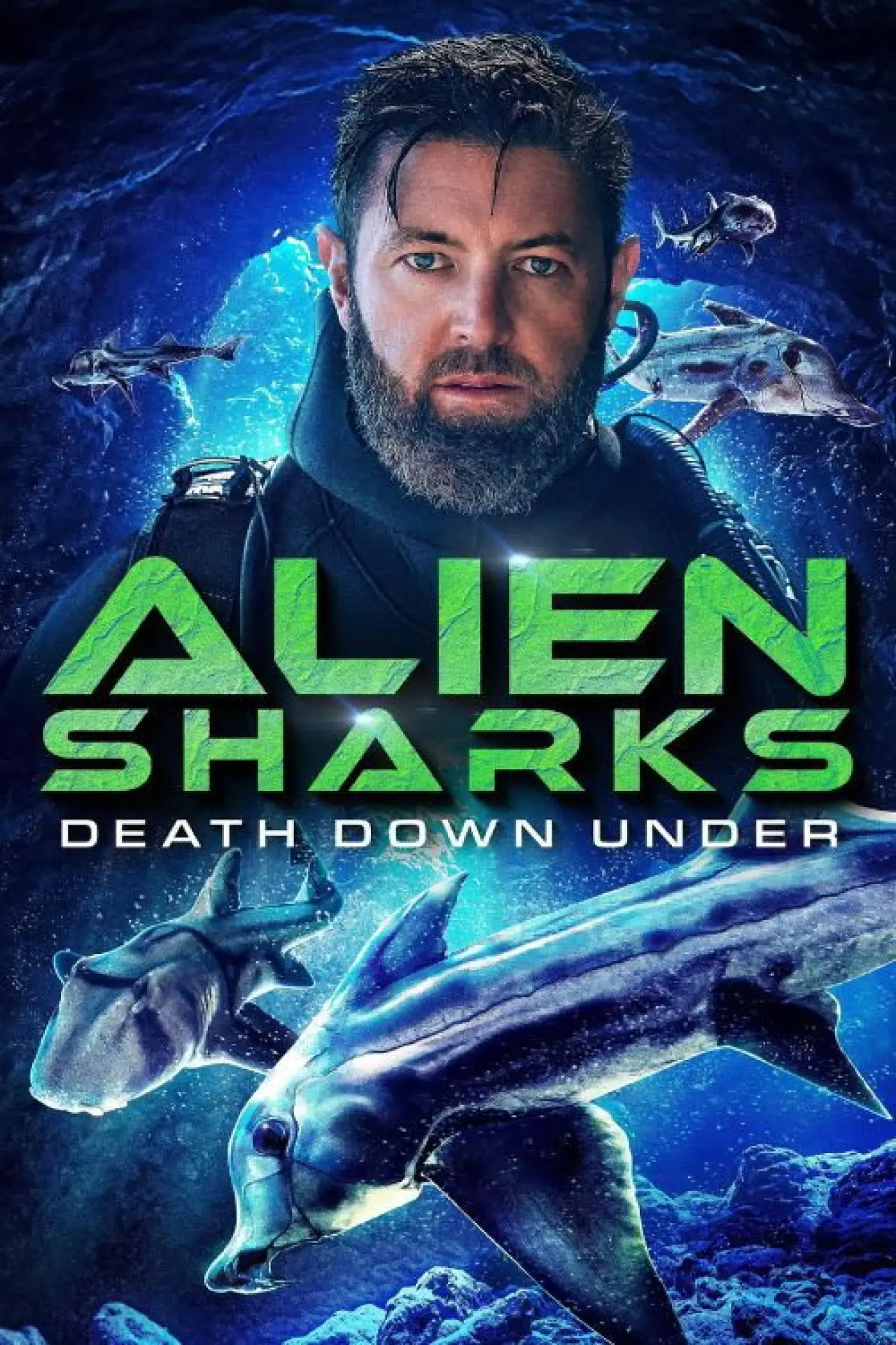 Постер к фильму "Alien Sharks: Death Down Under"