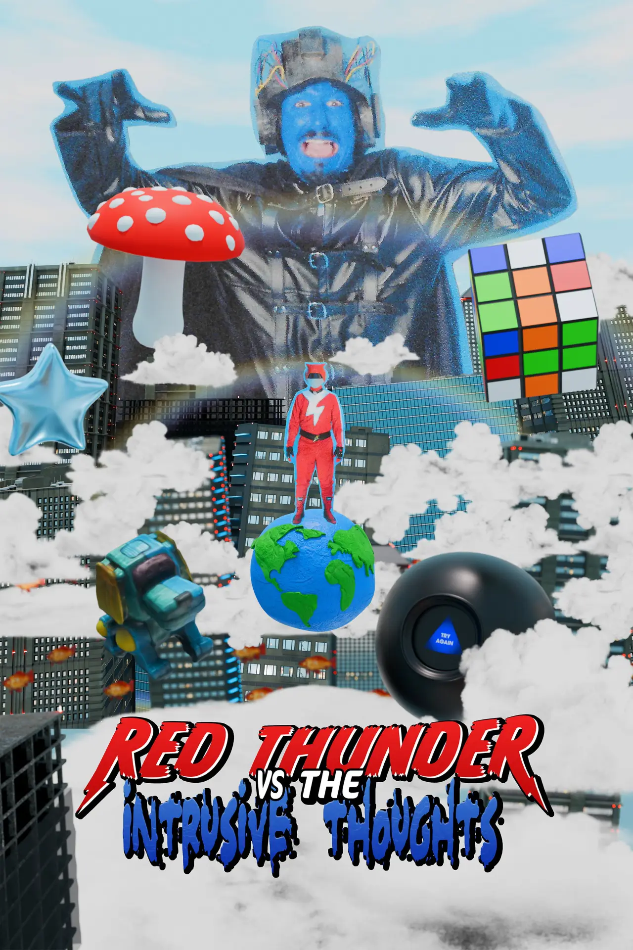 Постер к фильму "Red Thunder VS The Intrusive Thoughts"