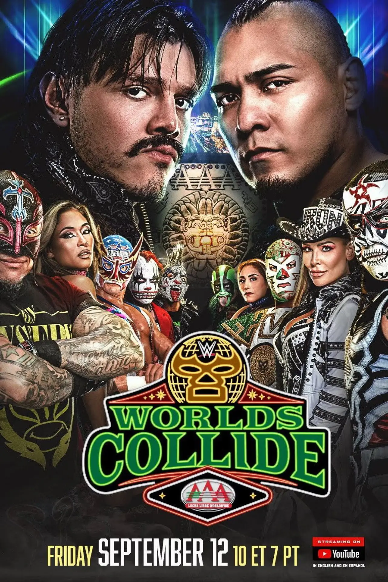 Постер к фильму "WWE/AAA Worlds Collide 2025: Las Vegas"