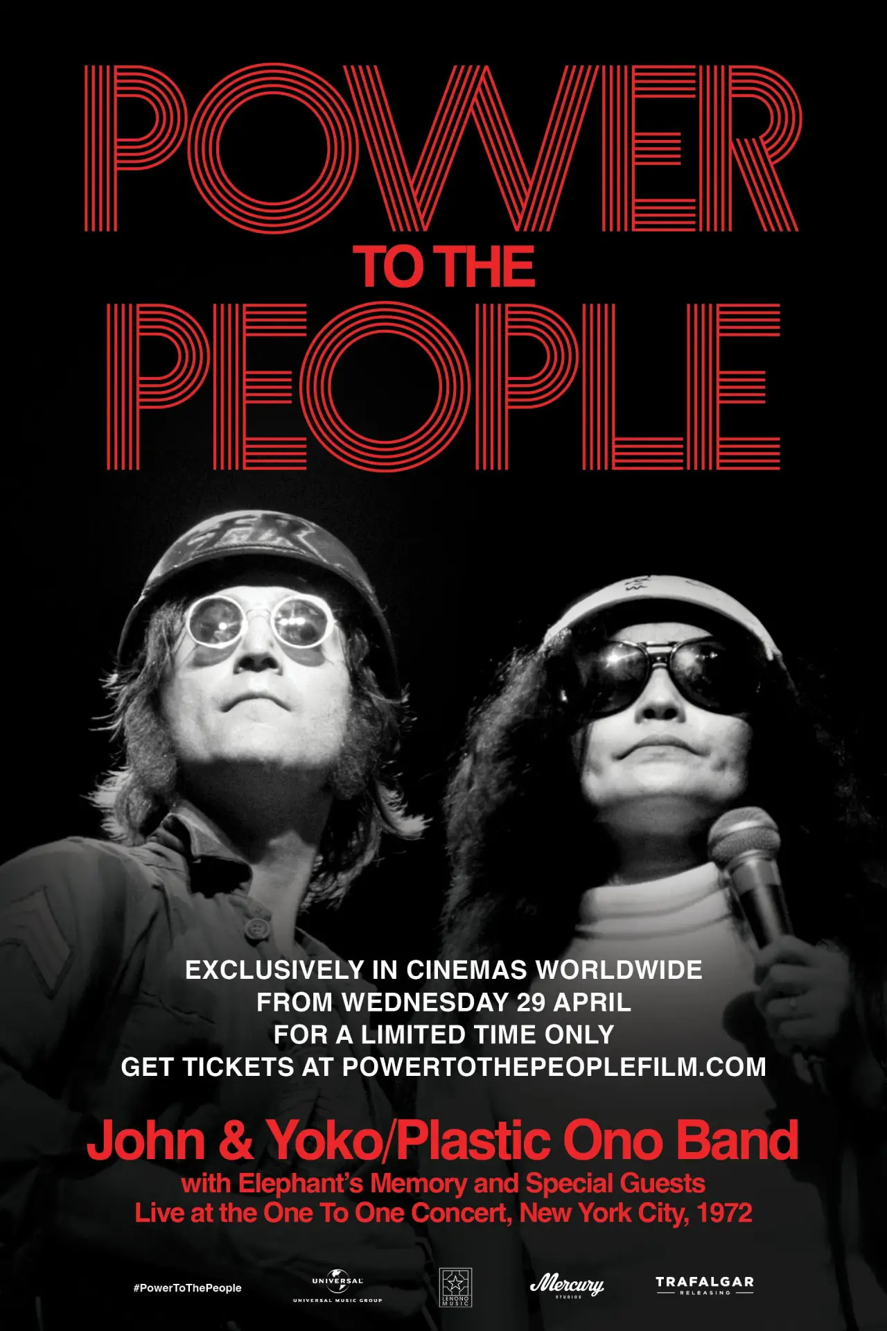 Постер к фильму "Power to the People: John & Yoko Live in NYC"