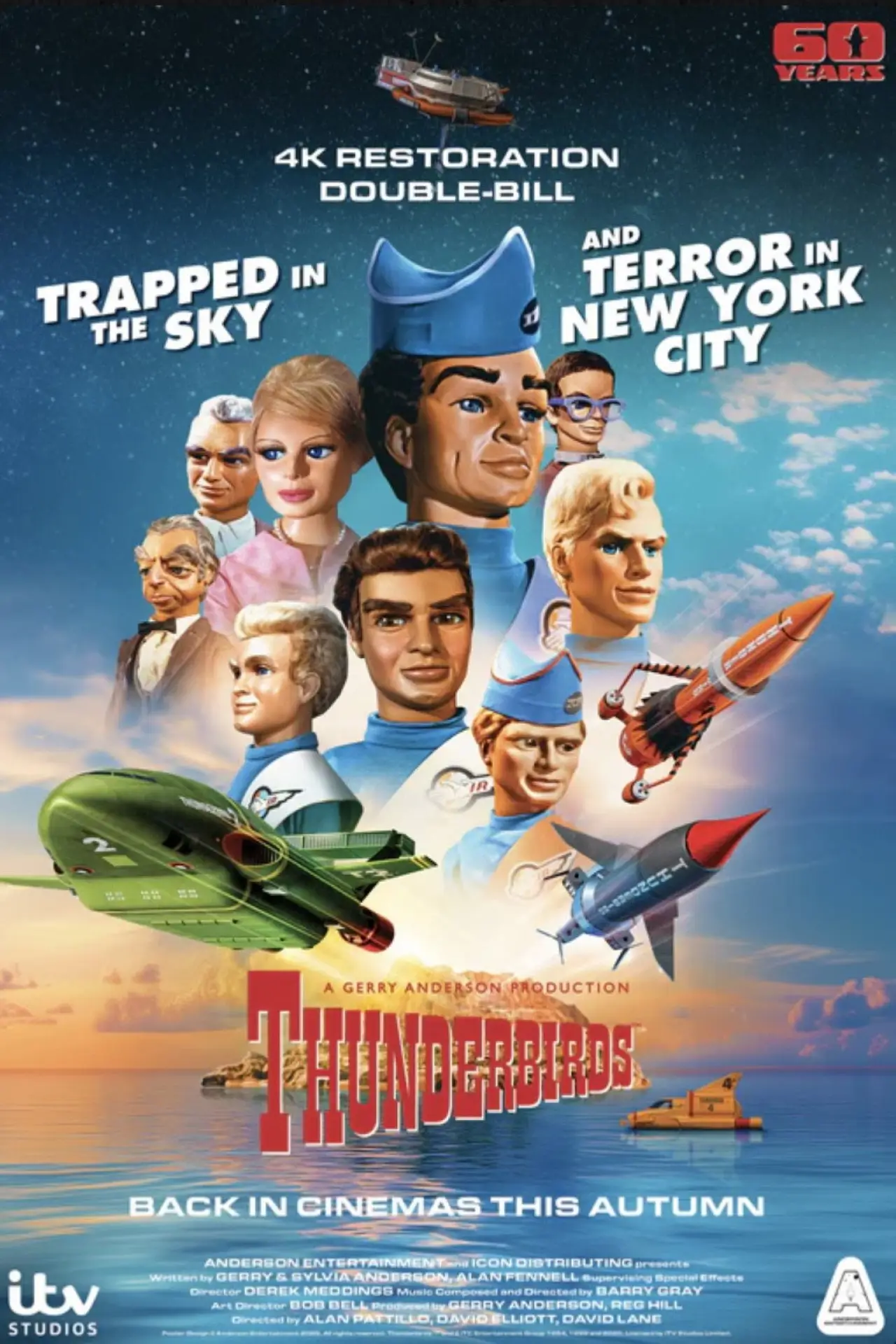 Постер к фильму "Thunderbirds 60th Anniversary Double Bill - Trapped in the Sky / Terror in New York City"