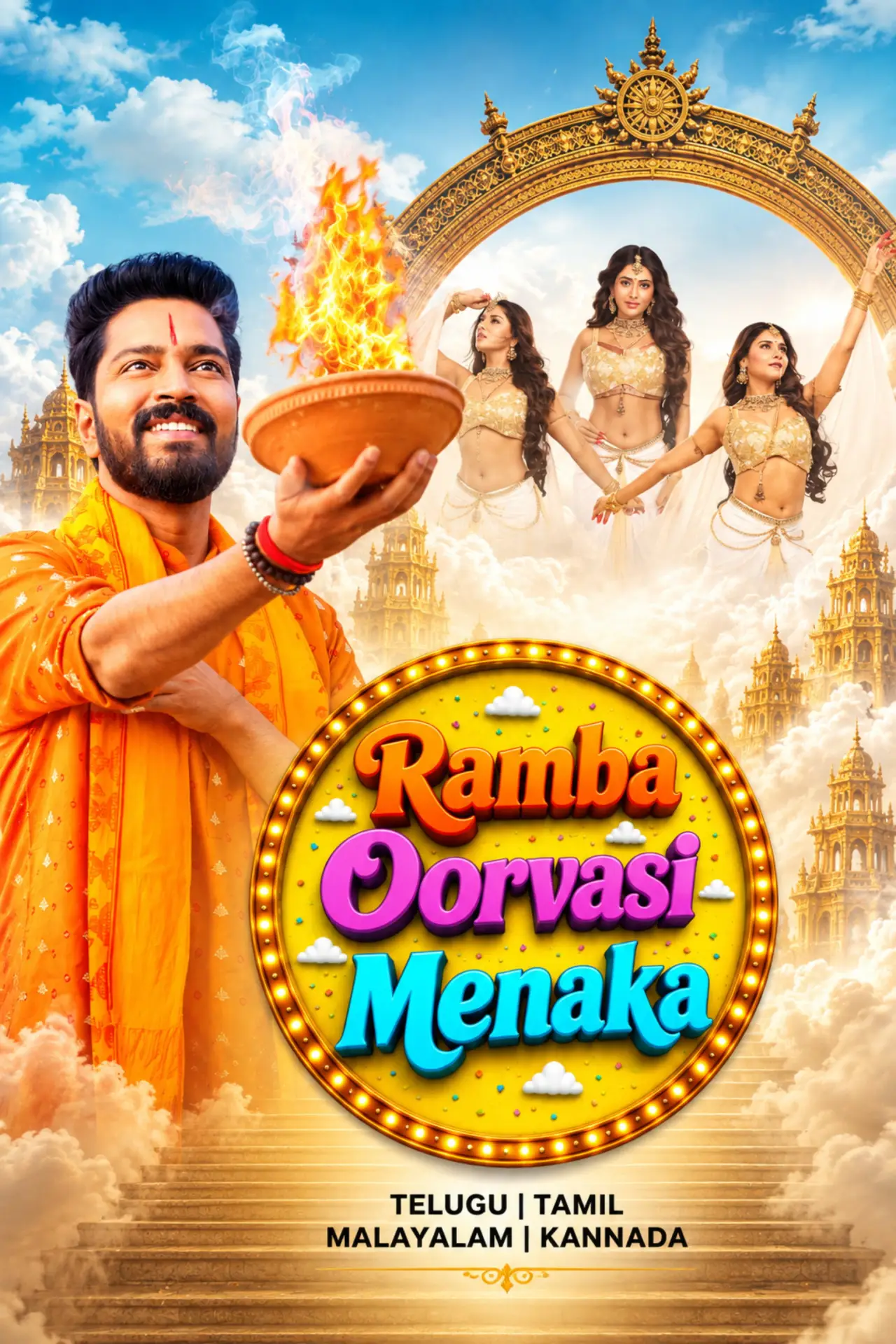 Постер к фильму "రంభ ఊర్వశి మేనక"