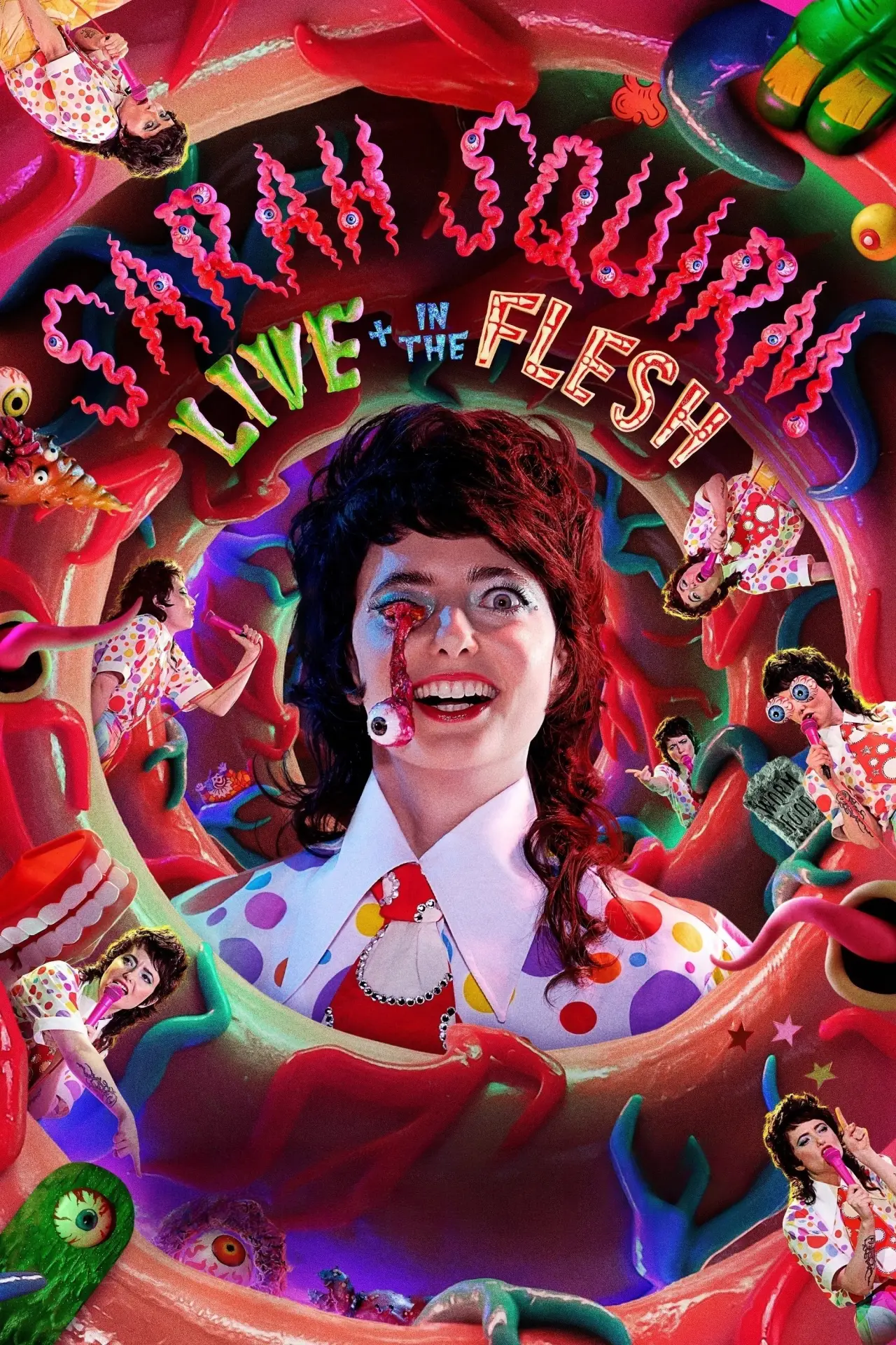 Постер к фильму "Sarah Squirm: Live + in the Flesh"