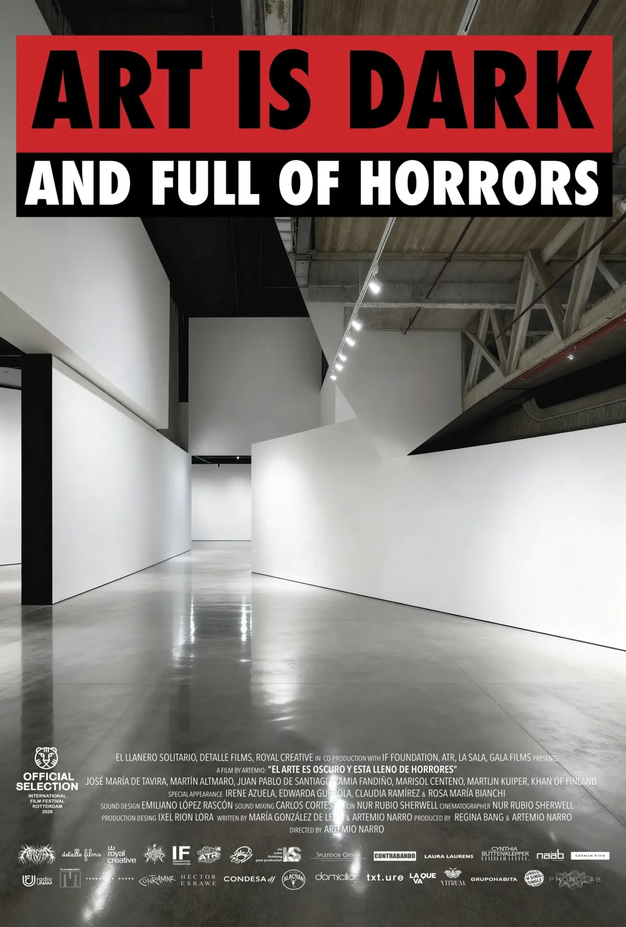 Постер к фильму "El arte es oscuro y está lleno de horrores"