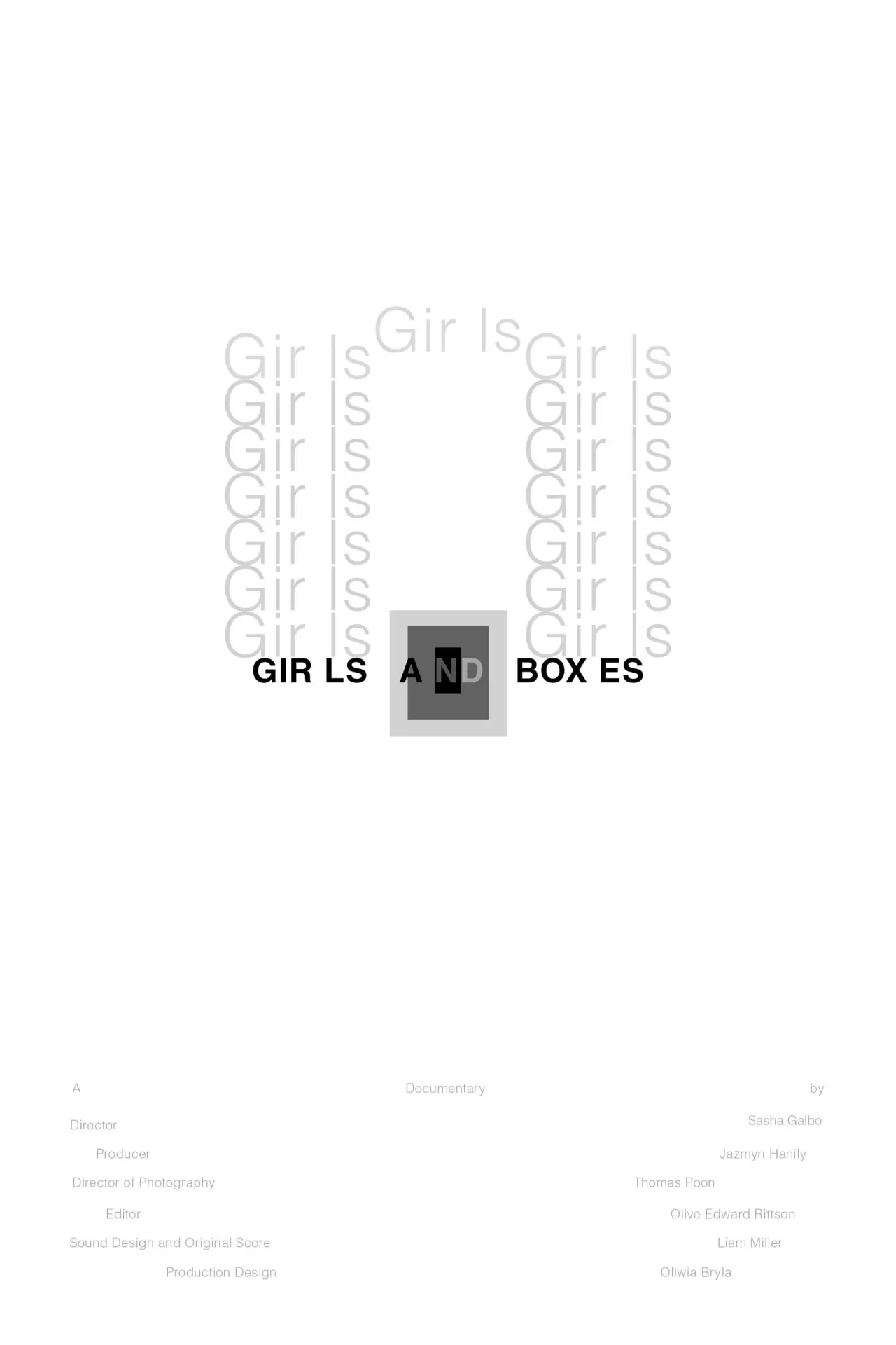 Постер к фильму "Girls and Boxes"