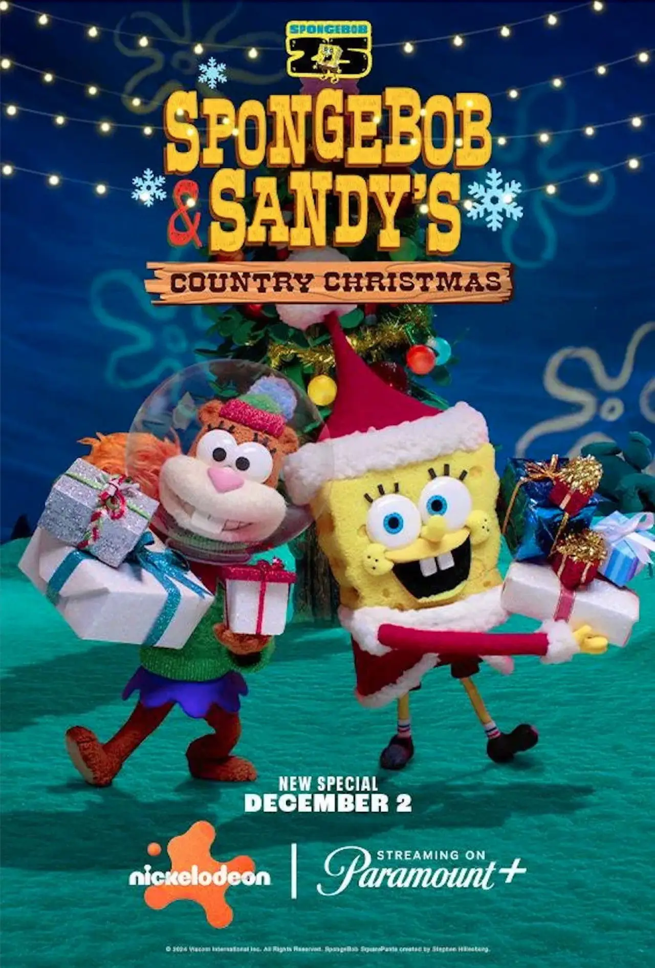 Постер к фильму "SpongeBob and Sandy’s Country Christmas"
