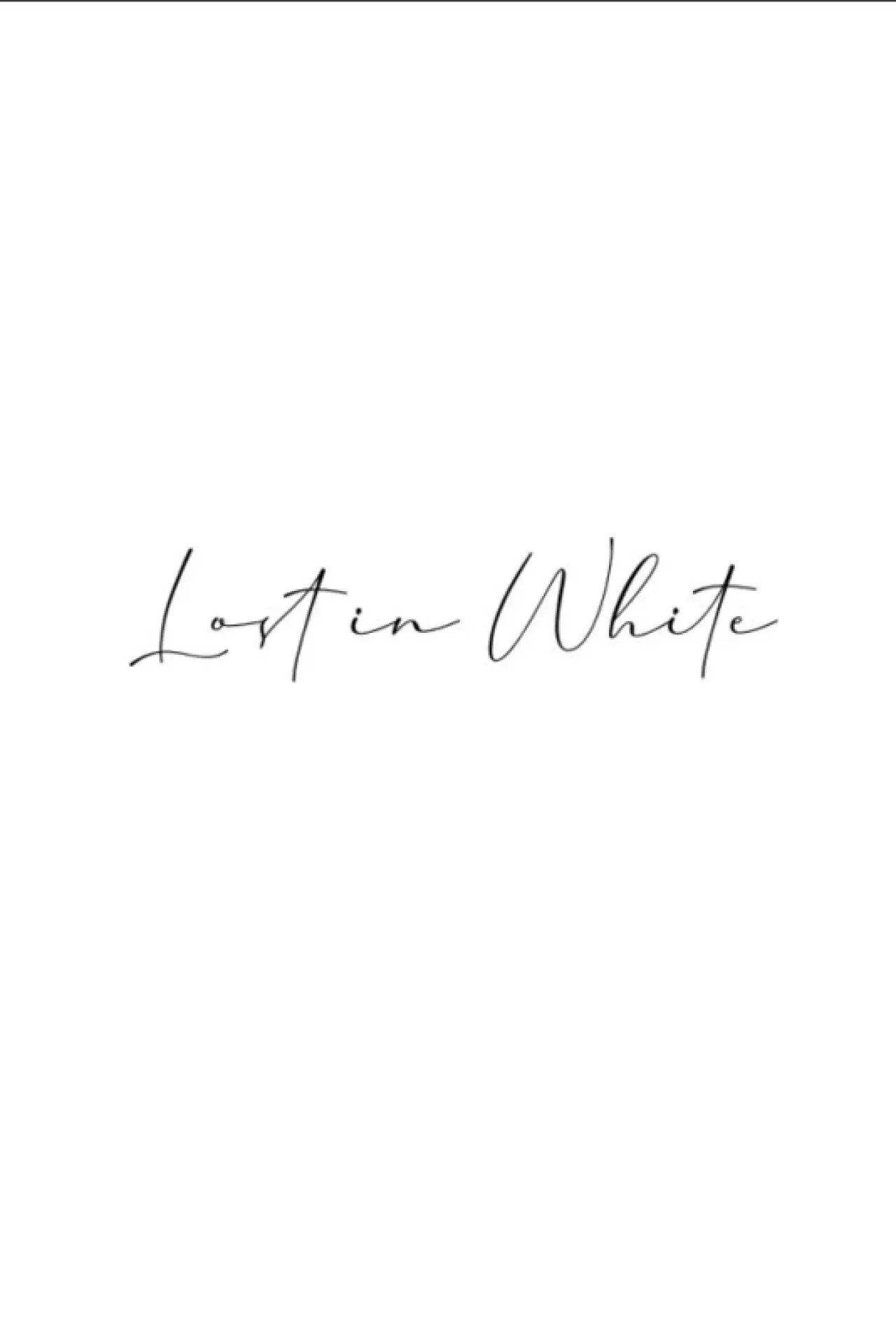 Постер к фильму "Lost in White"
