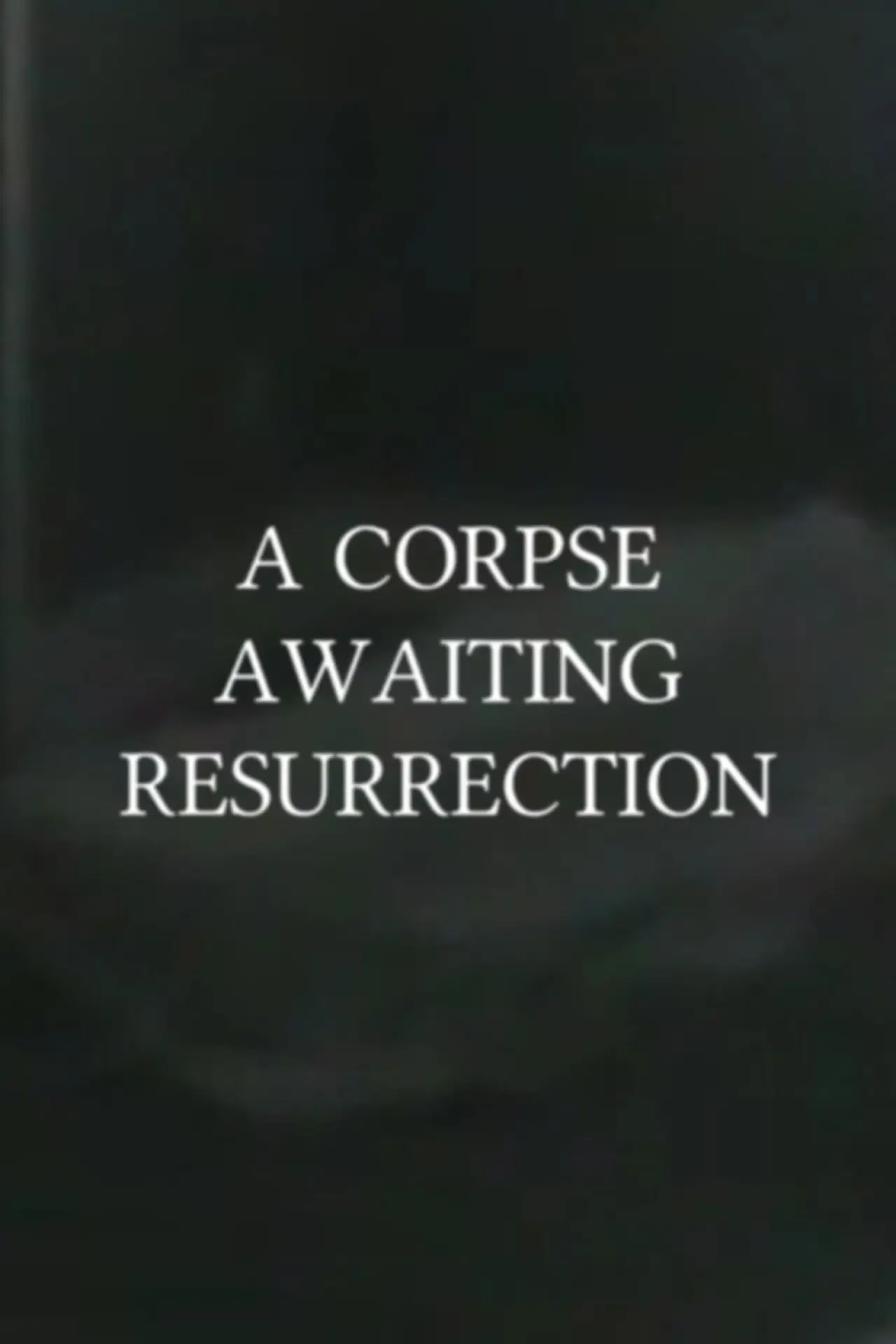 Постер к фильму "A Corpse Awaiting Resurrection"